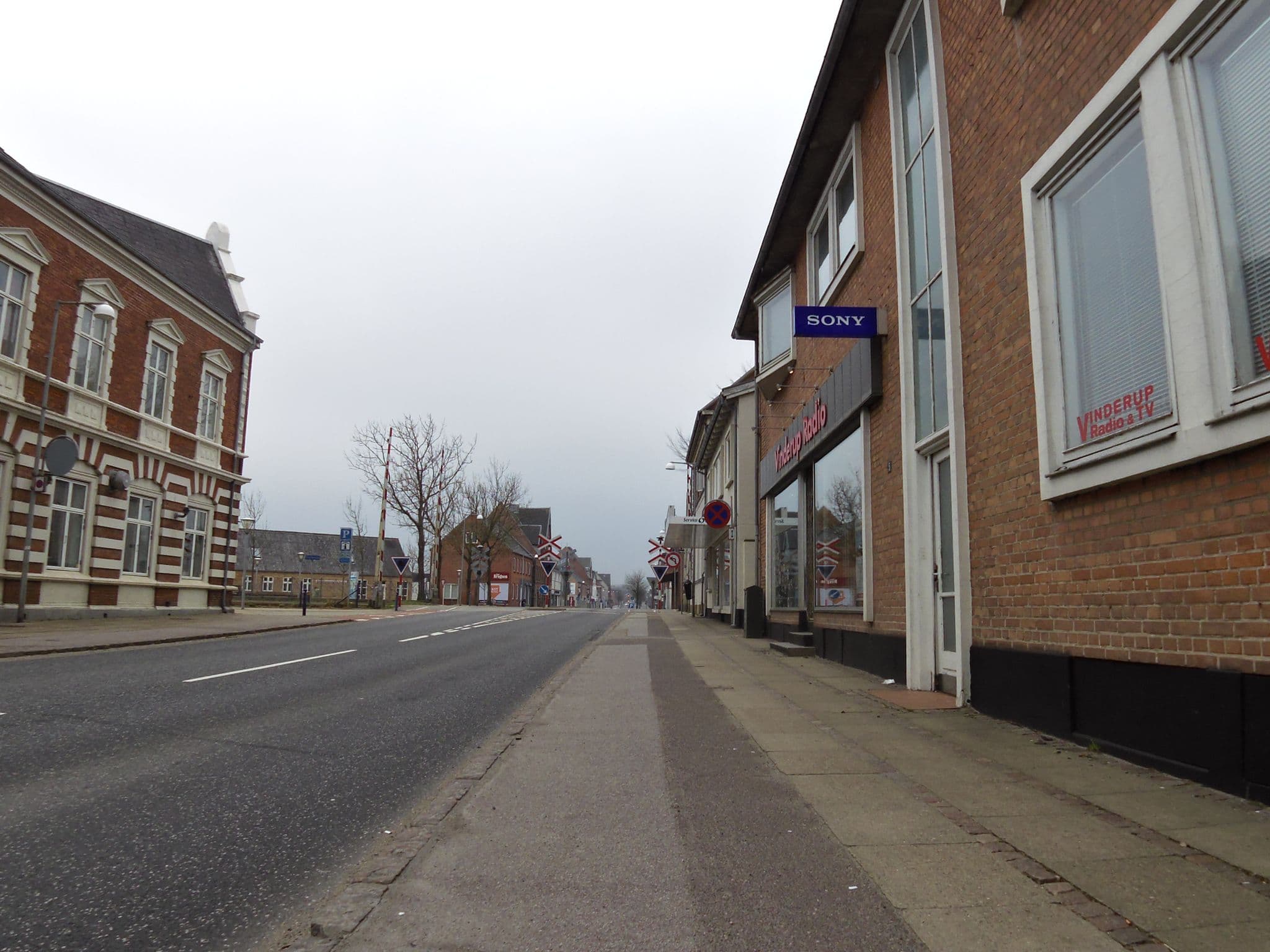 Street view near Hotel Vinderup, Vinderup — © morfar (CC BY-SA · Mapillary)