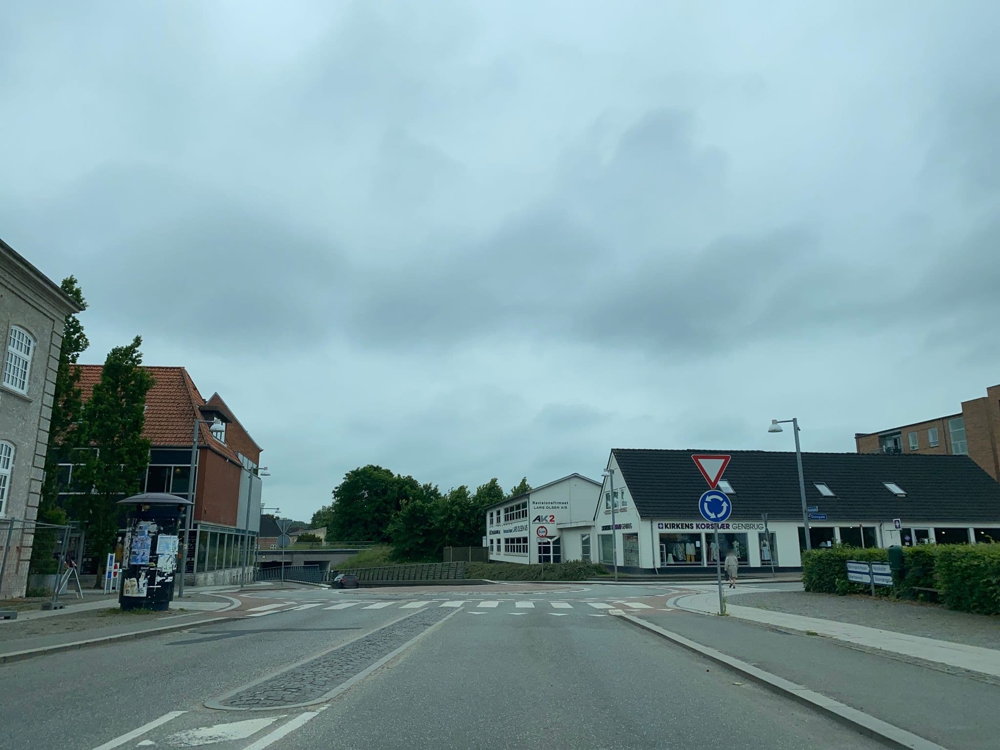 Street view near Madsens Hotel, Bjerringbro — © mapnerd_dk (CC BY-SA · Mapillary)