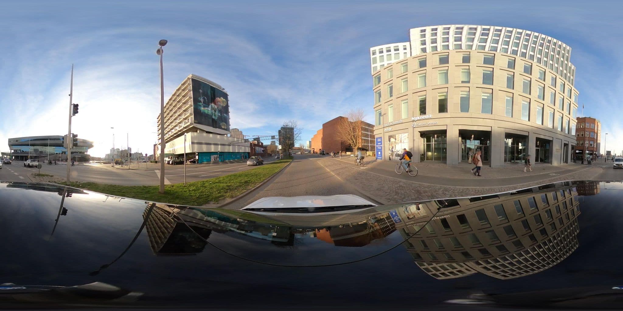 Street view near First Hotel Atlantic, Århus — © peterleth (CC BY-SA · Mapillary)