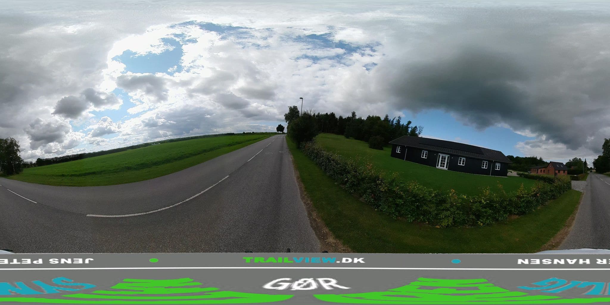 Street view near Træhusets BnB, Hobro — © jenspeterhansen (CC BY-SA · Mapillary)