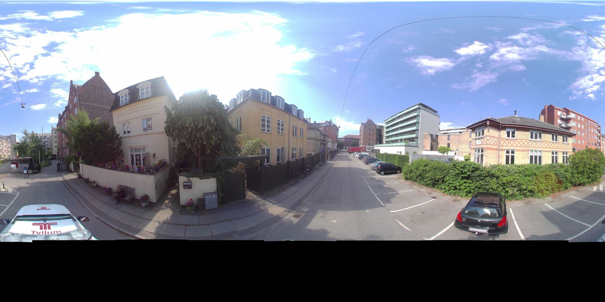 Street view near Villa Tårnborg, Frederiksberg — © gisfrb (CC BY-SA · Mapillary)