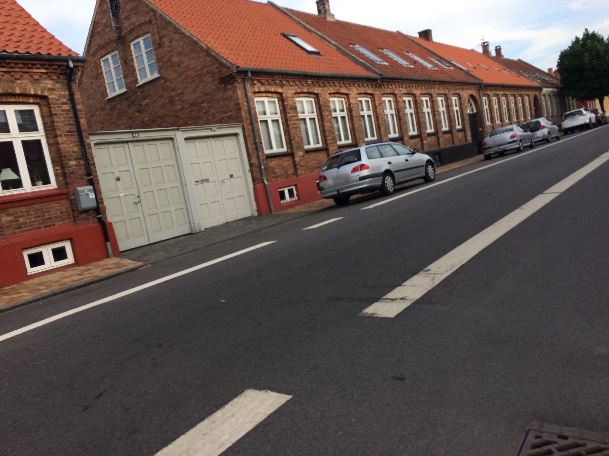 Street view near Hos Jacobsen, Rønne — © rikkekofoed (CC BY-SA · Mapillary)