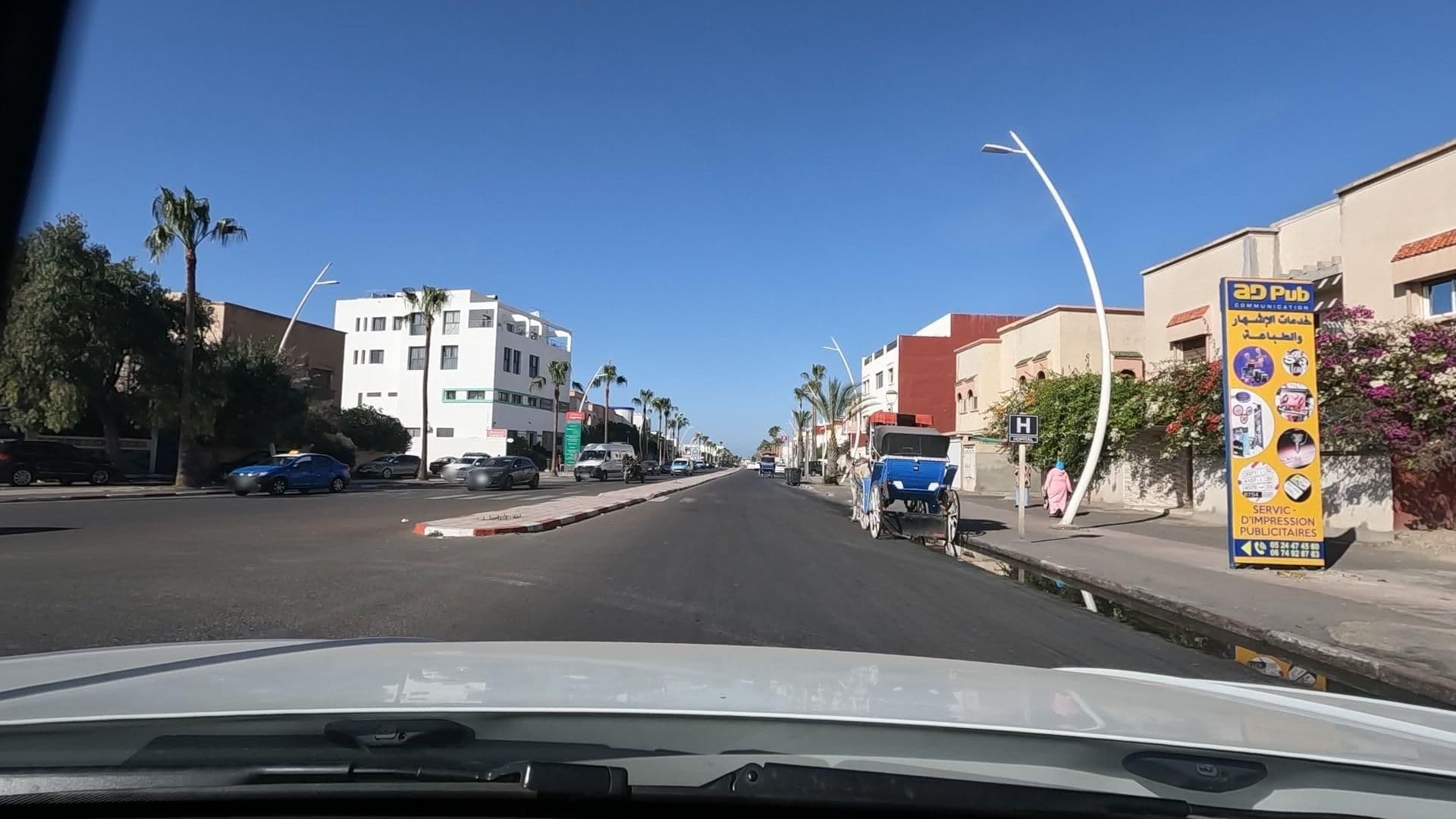Street view near Hotel Résidence Essaouira Mogador, Essaouira — © lucomsky (CC BY-SA · Mapillary)