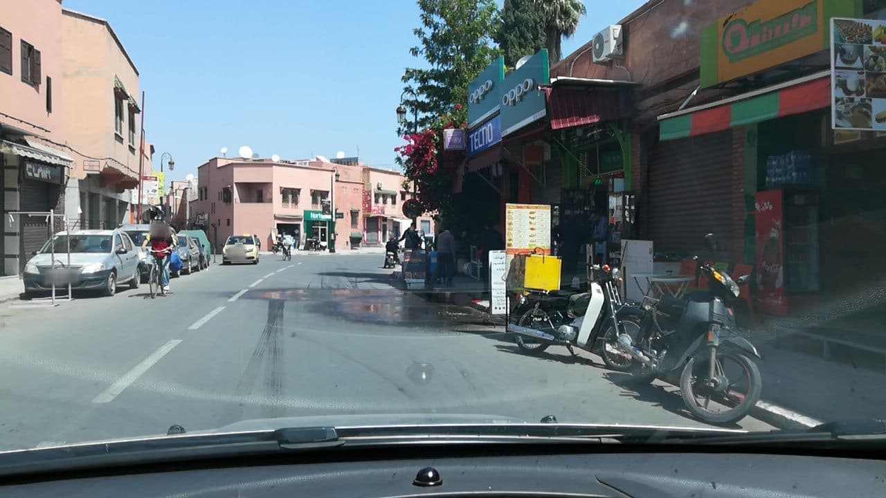 Street view near Riad Dar Aby, Marrakesh — © theredcity18 (CC BY-SA · Mapillary)