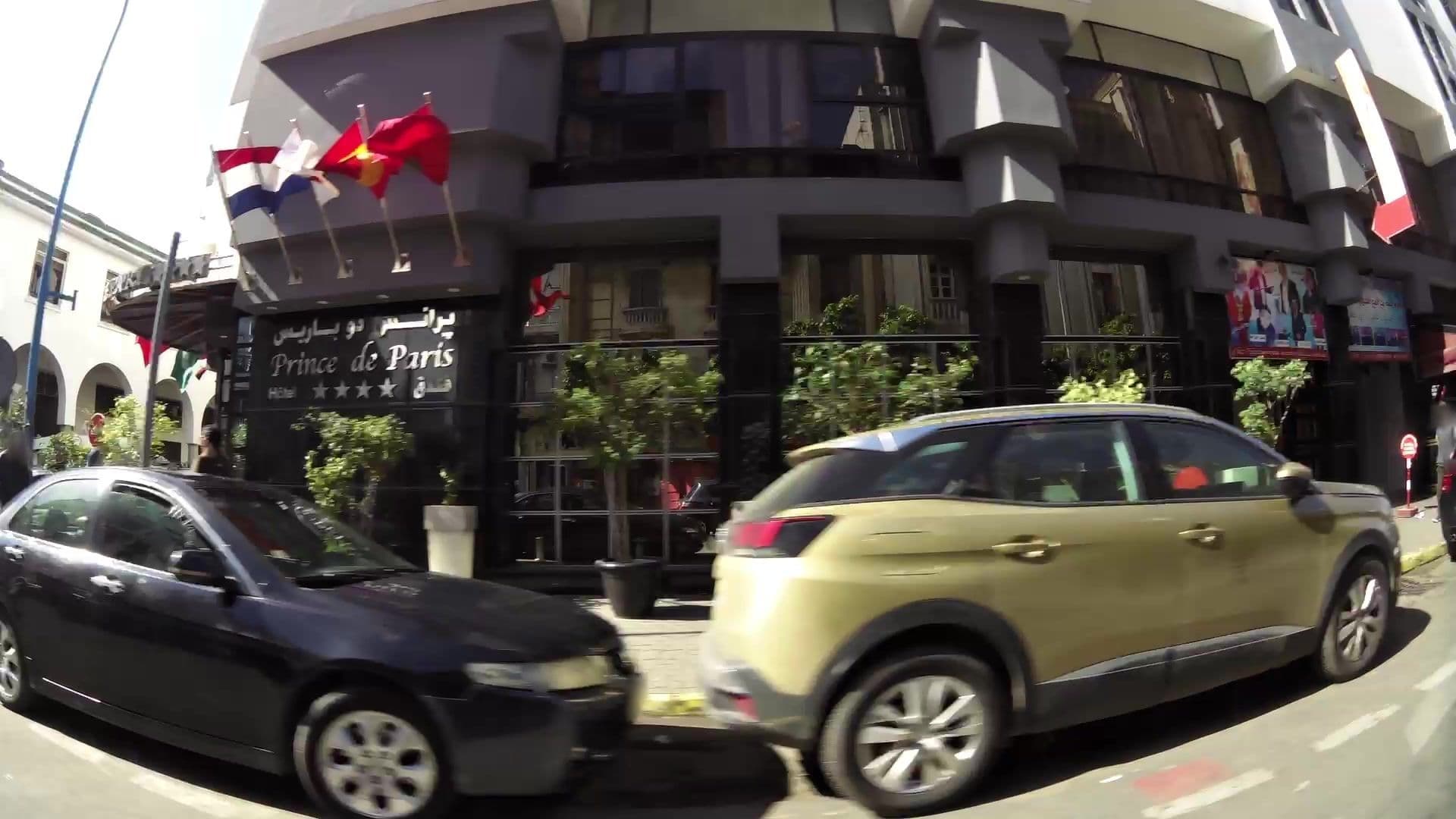 Street view near Hotel Prince De Paris, Casablanca — © kaartcam (CC BY-SA · Mapillary)