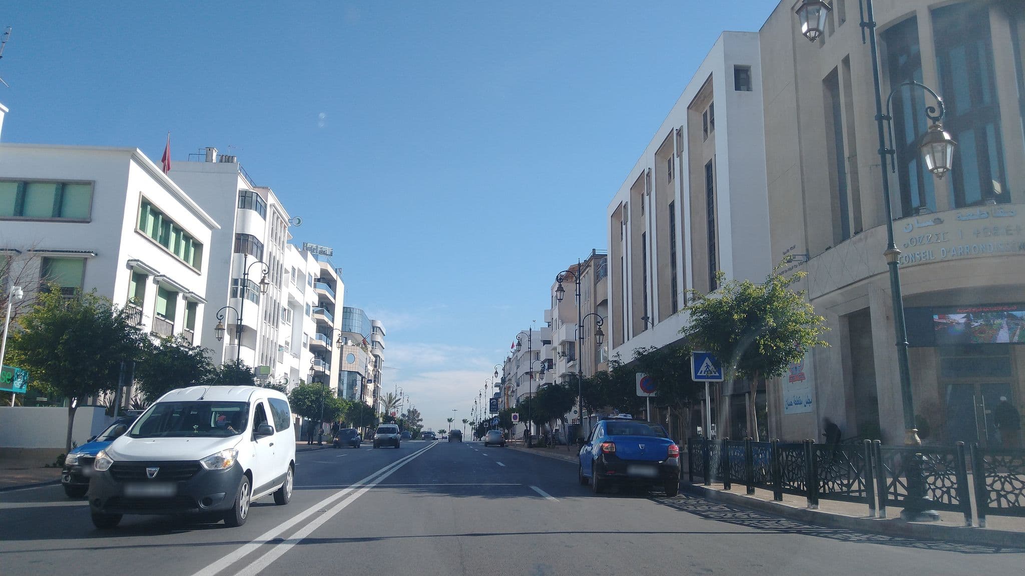 Street view near Hotel Nakhil, Rabat — © alec01 (CC BY-SA · Mapillary)