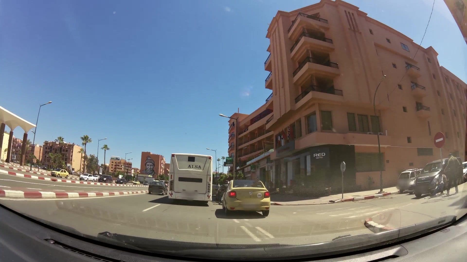 Street view near Red Hotel, Marrakesh — © kaartcam (CC BY-SA · Mapillary)