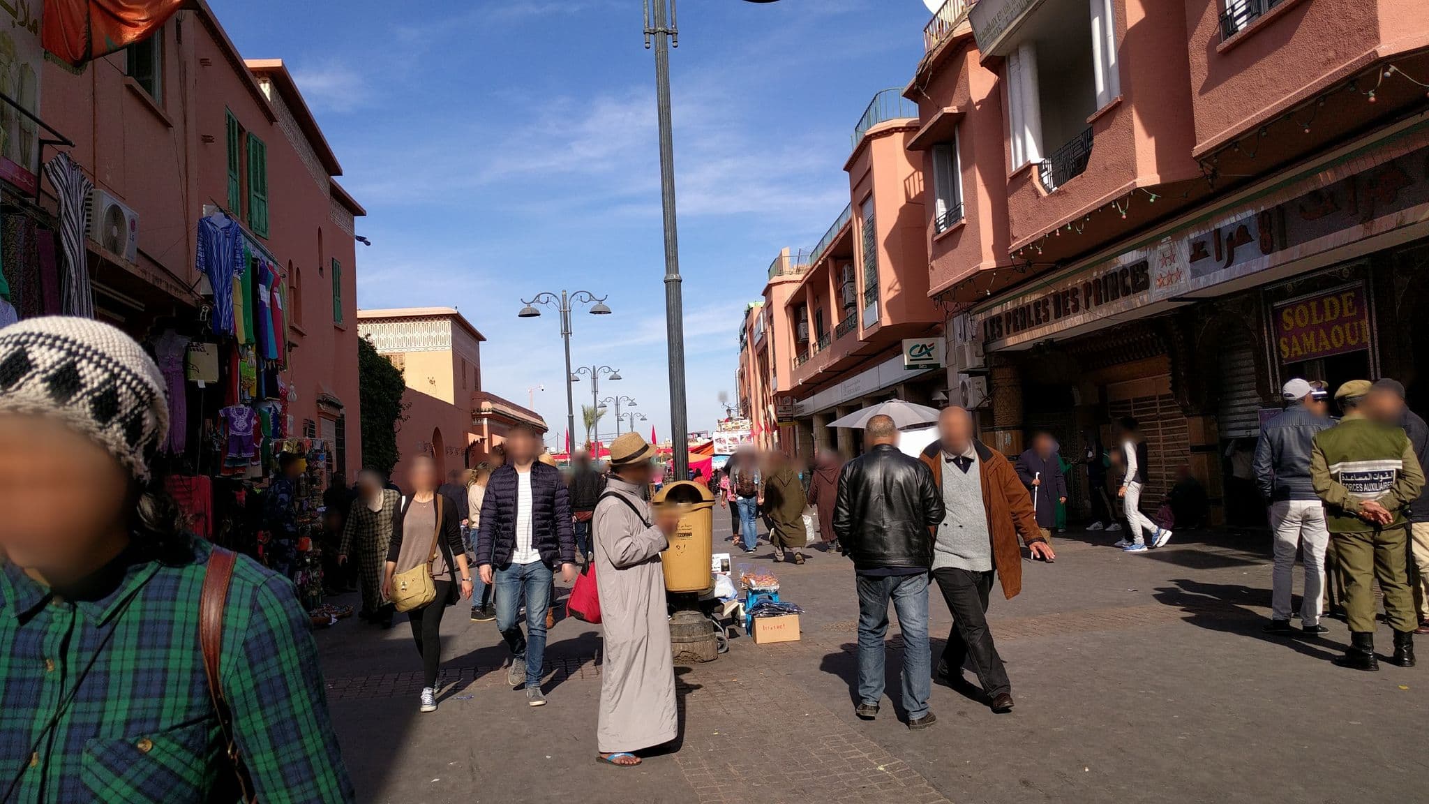 Street view near Hotel Central Palace, Marrakesh — © morray (CC BY-SA · Mapillary)
