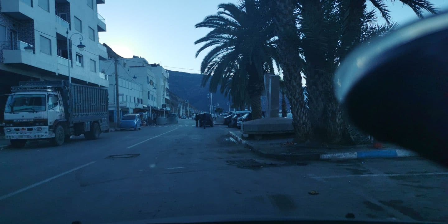 Street view near Hotel El Mamoun, Jebha — © ismaeltthds (CC BY-SA · Mapillary)
