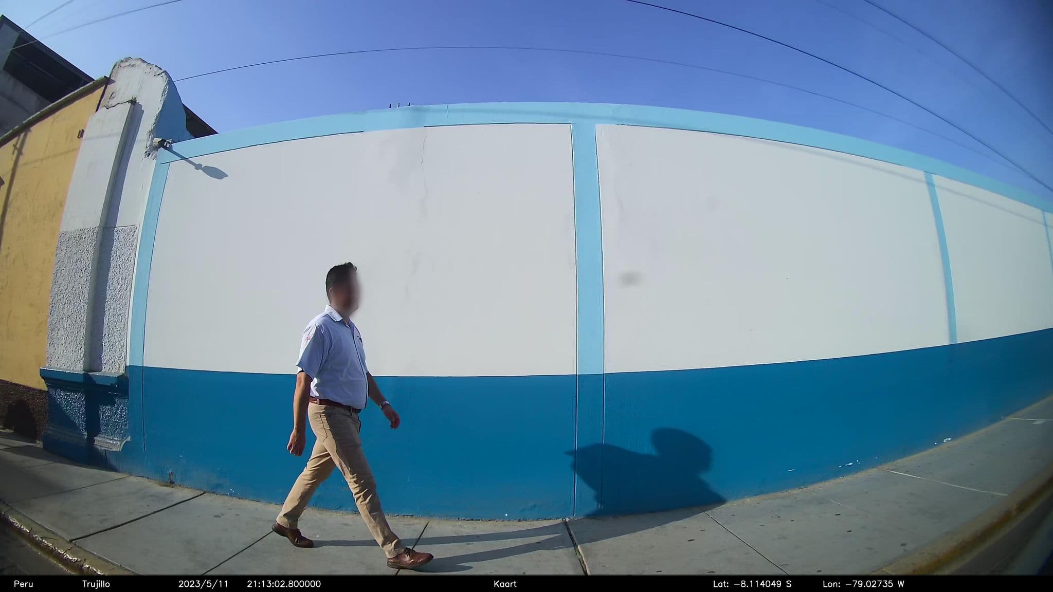 Street view near Hostal El Embajador, Trujillo — © kaart_2 (CC BY-SA · Mapillary)