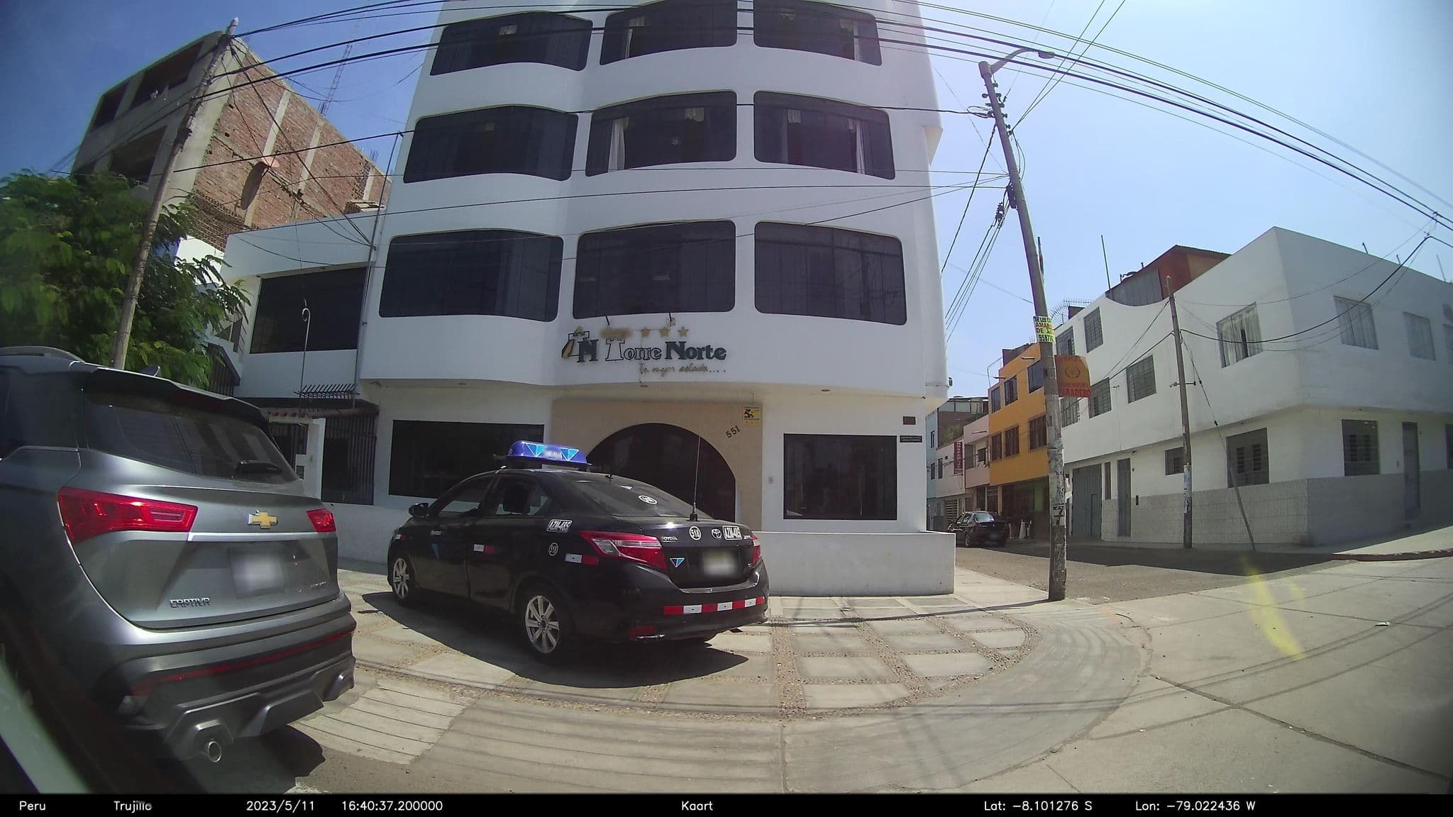 Street view near Hotel Torre Norte, Trujillo — © kaart_2 (CC BY-SA · Mapillary)