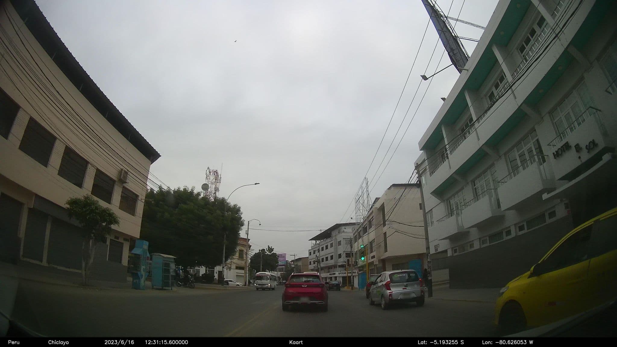 Street view near Hostal El Sol, Piura — © kaart_2 (CC BY-SA · Mapillary)