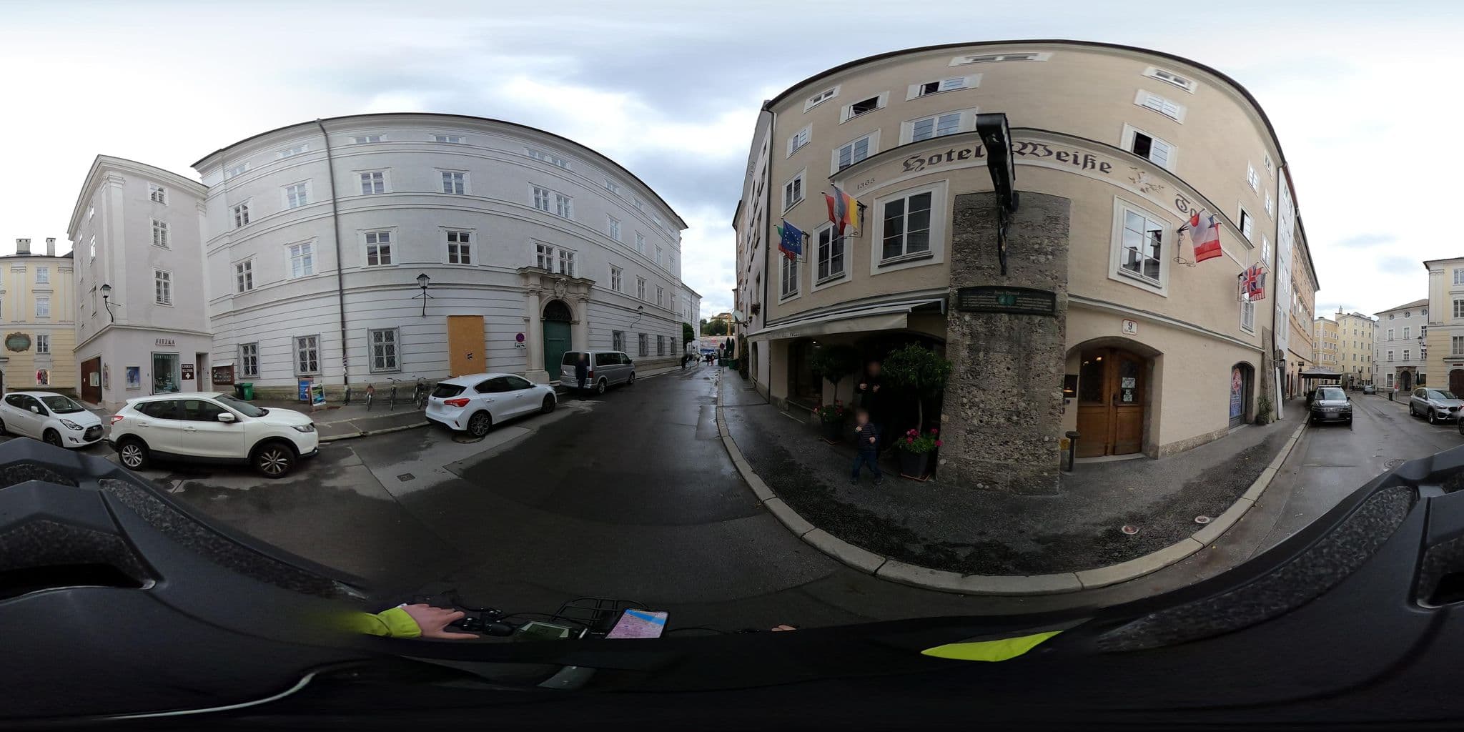Street view near Hotel Wolf, Salzburg — © OidaHeast (CC BY-SA · Mapillary)