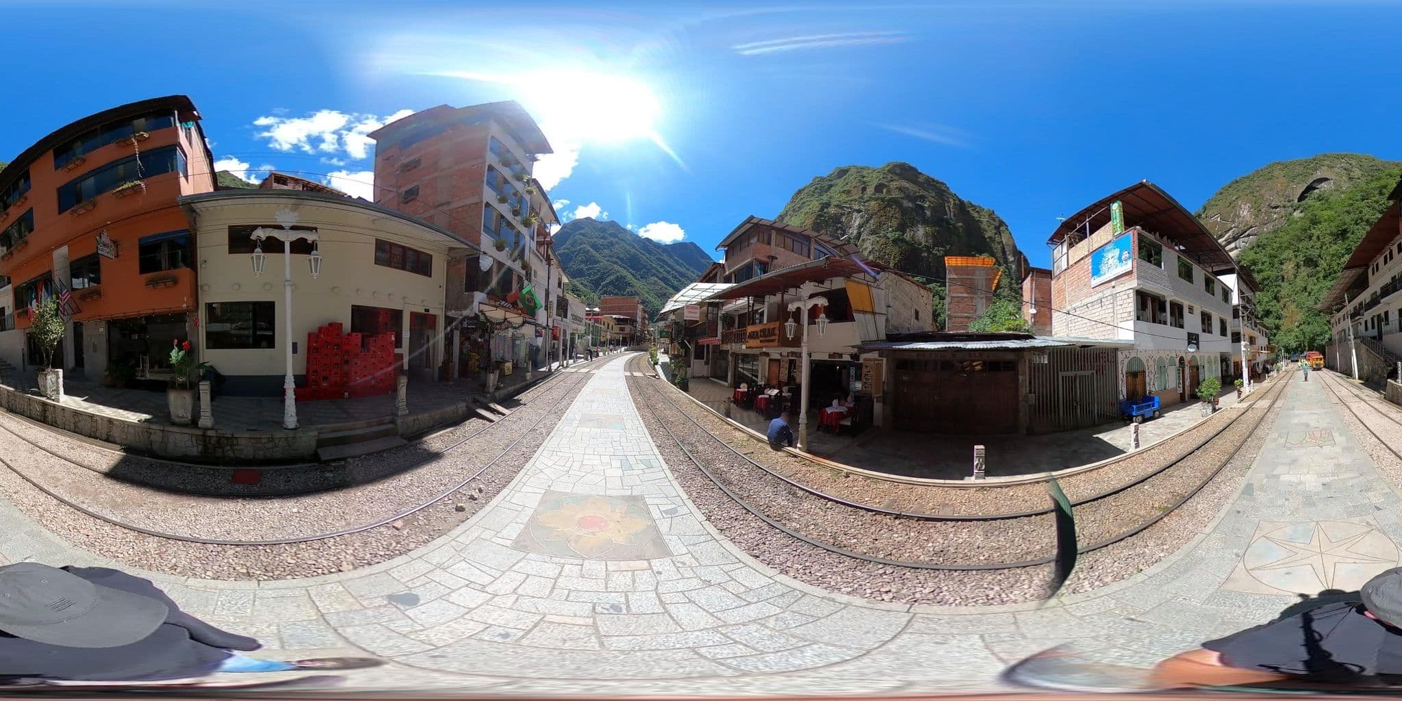 Street view near Ecopackers Aguas Calientes, Machupicchu — © jaderbavaresco (CC BY-SA · Mapillary)