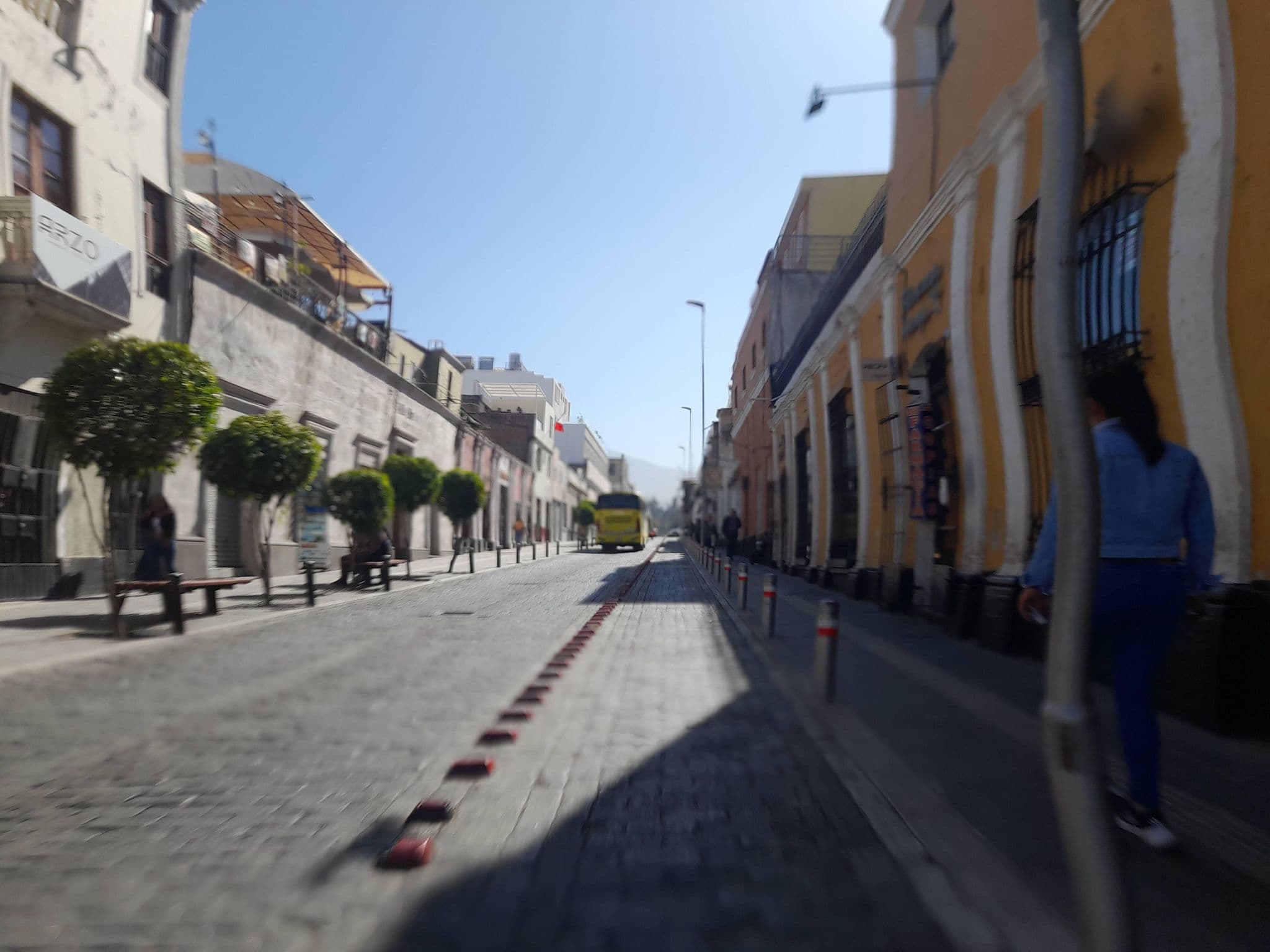 Street view near Hostal Villa Sillar, Arequipa — © EnBiciadoAQP1 (CC BY-SA · Mapillary)