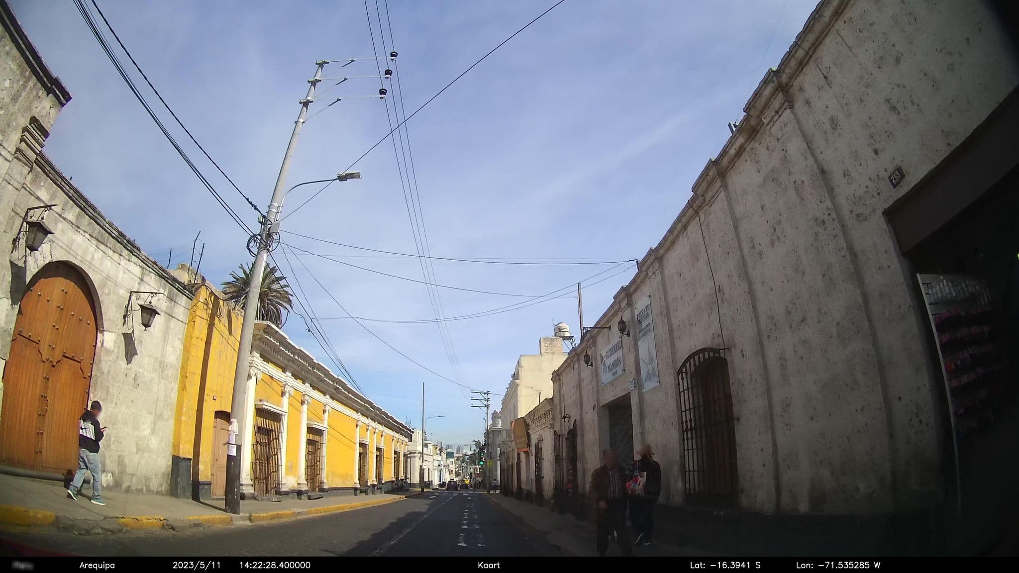 Street view near Hostel Santa Catalina, Arequipa — © kaart_2 (CC BY-SA · Mapillary)