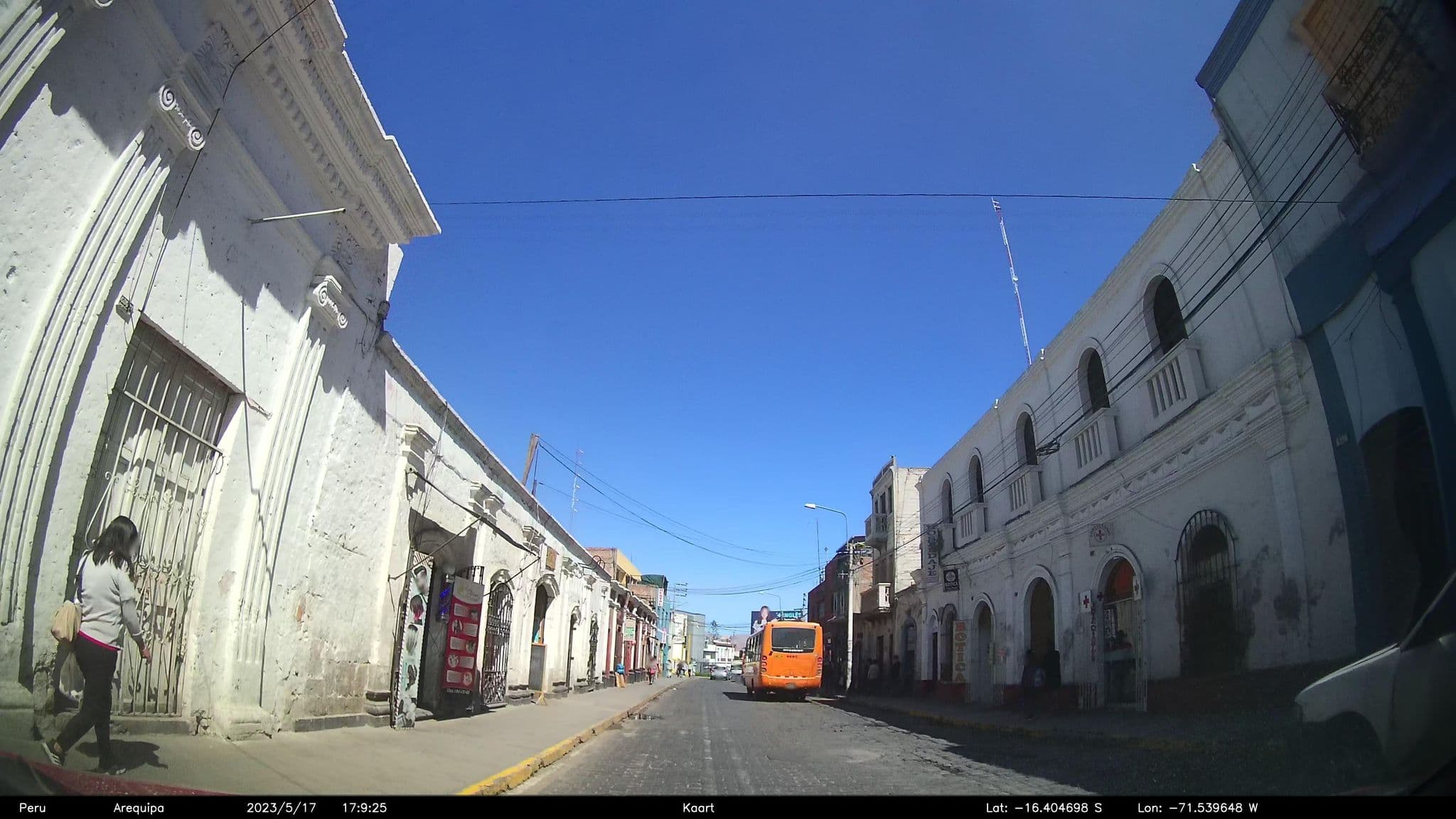 Street view near Arequipay Hotel, Arequipa — © kaart_2 (CC BY-SA · Mapillary)