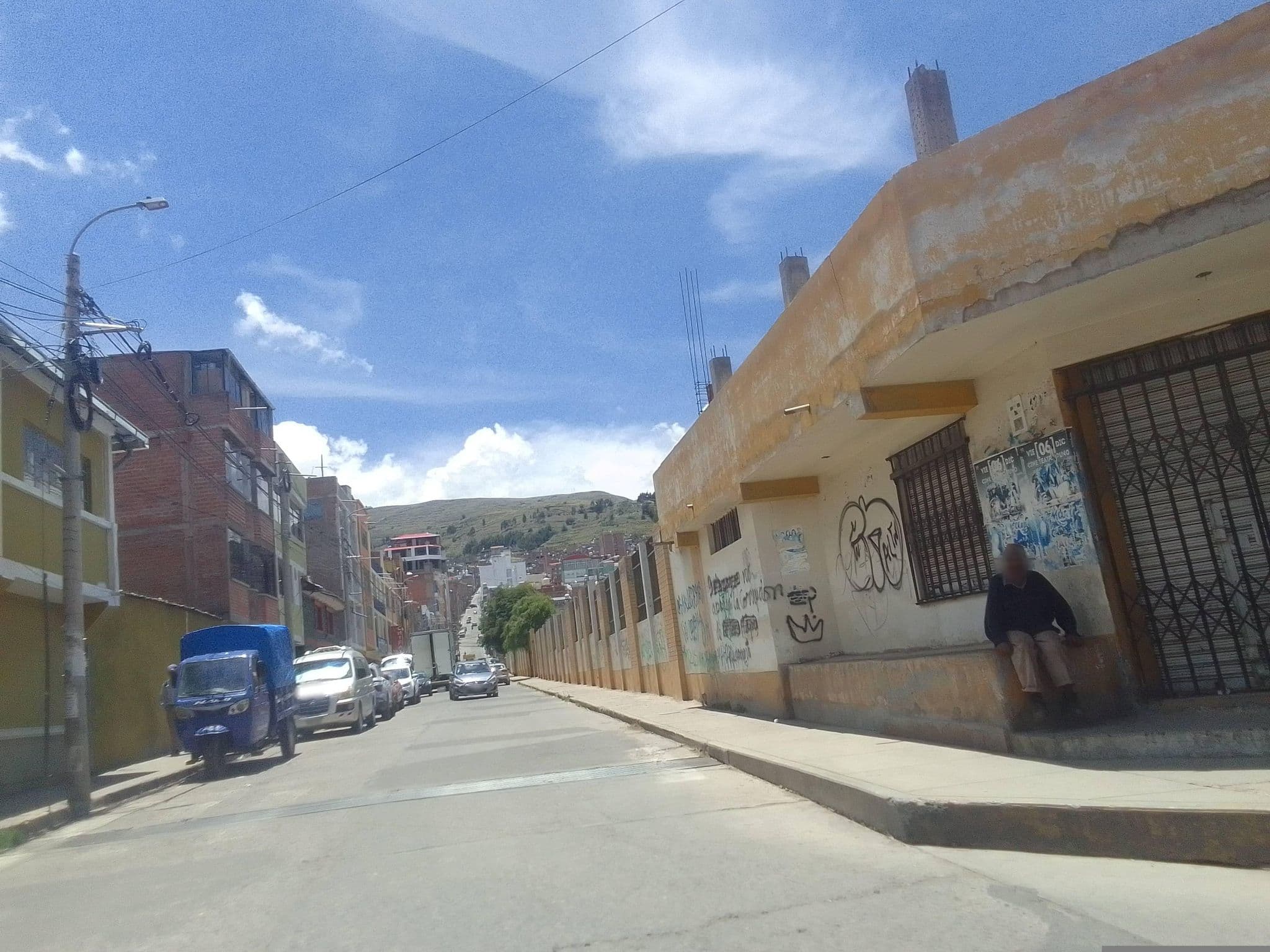 Street view near Hostal Pacifico, Puno — © quismani (CC BY-SA · Mapillary)