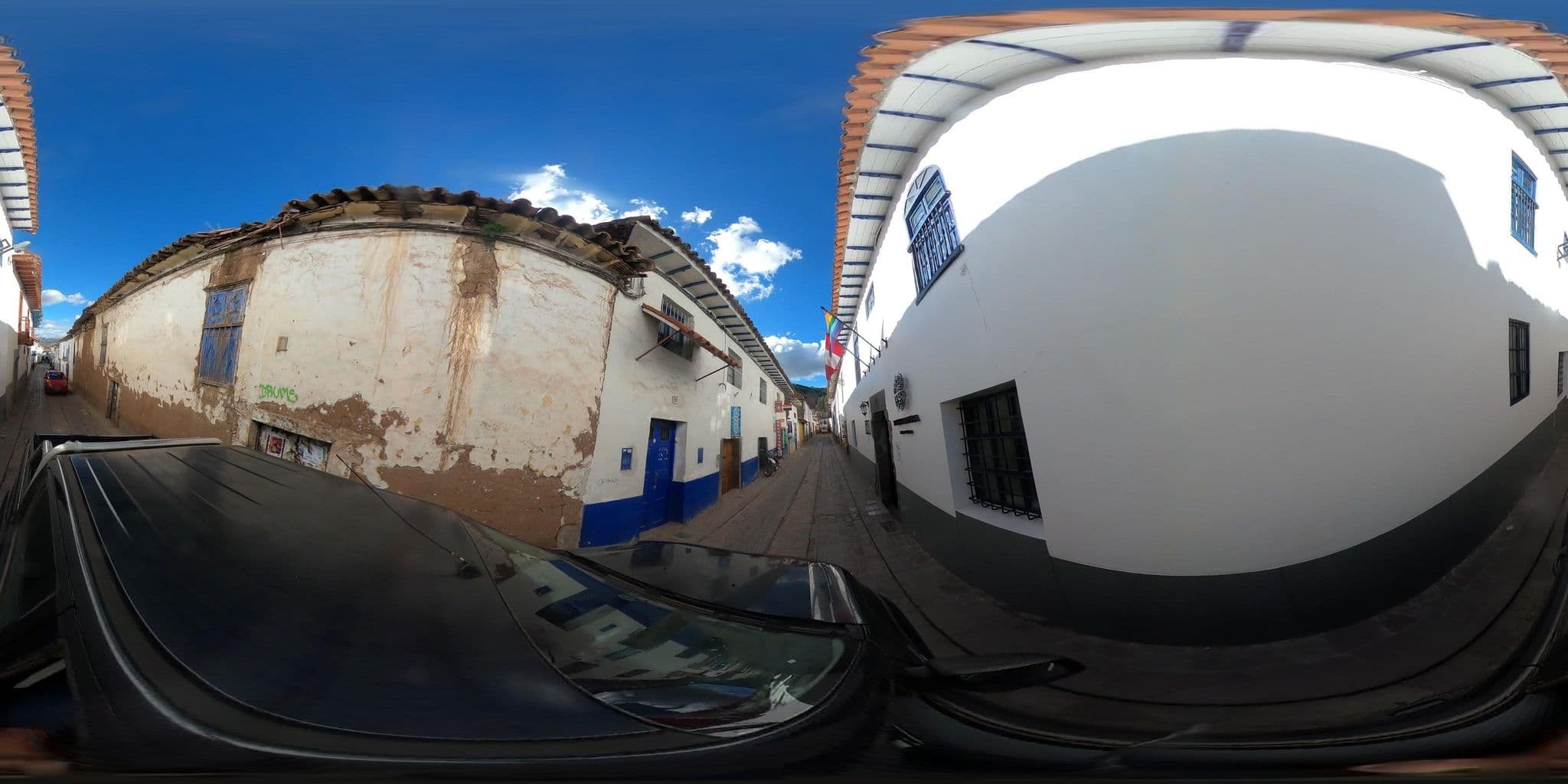 Street view near Andes De San Blas Hostal, Wanchaq — © jaderbavaresco (CC BY-SA · Mapillary)