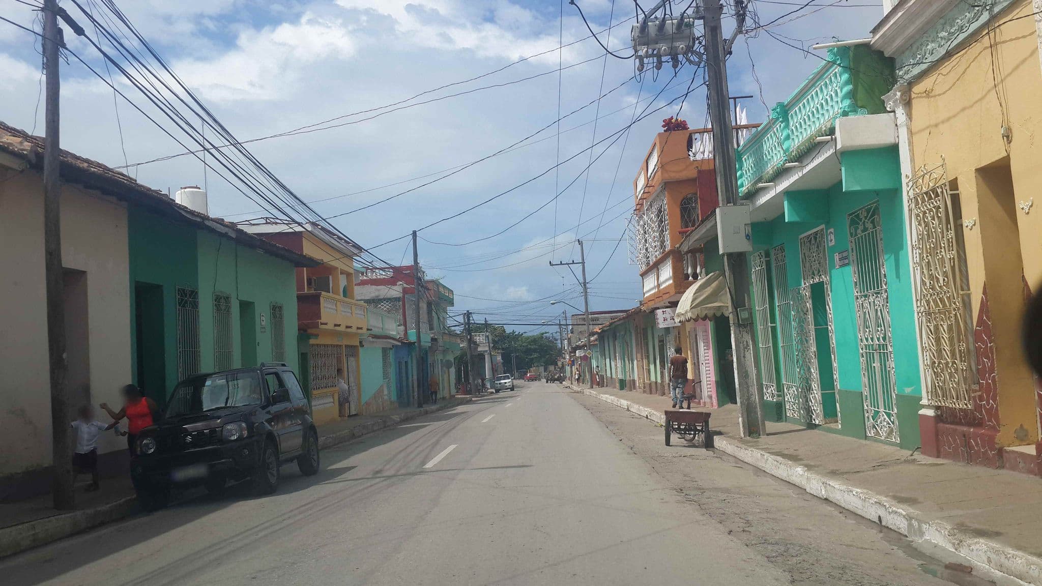 Street view near Hostal Las Artes, Trinidad