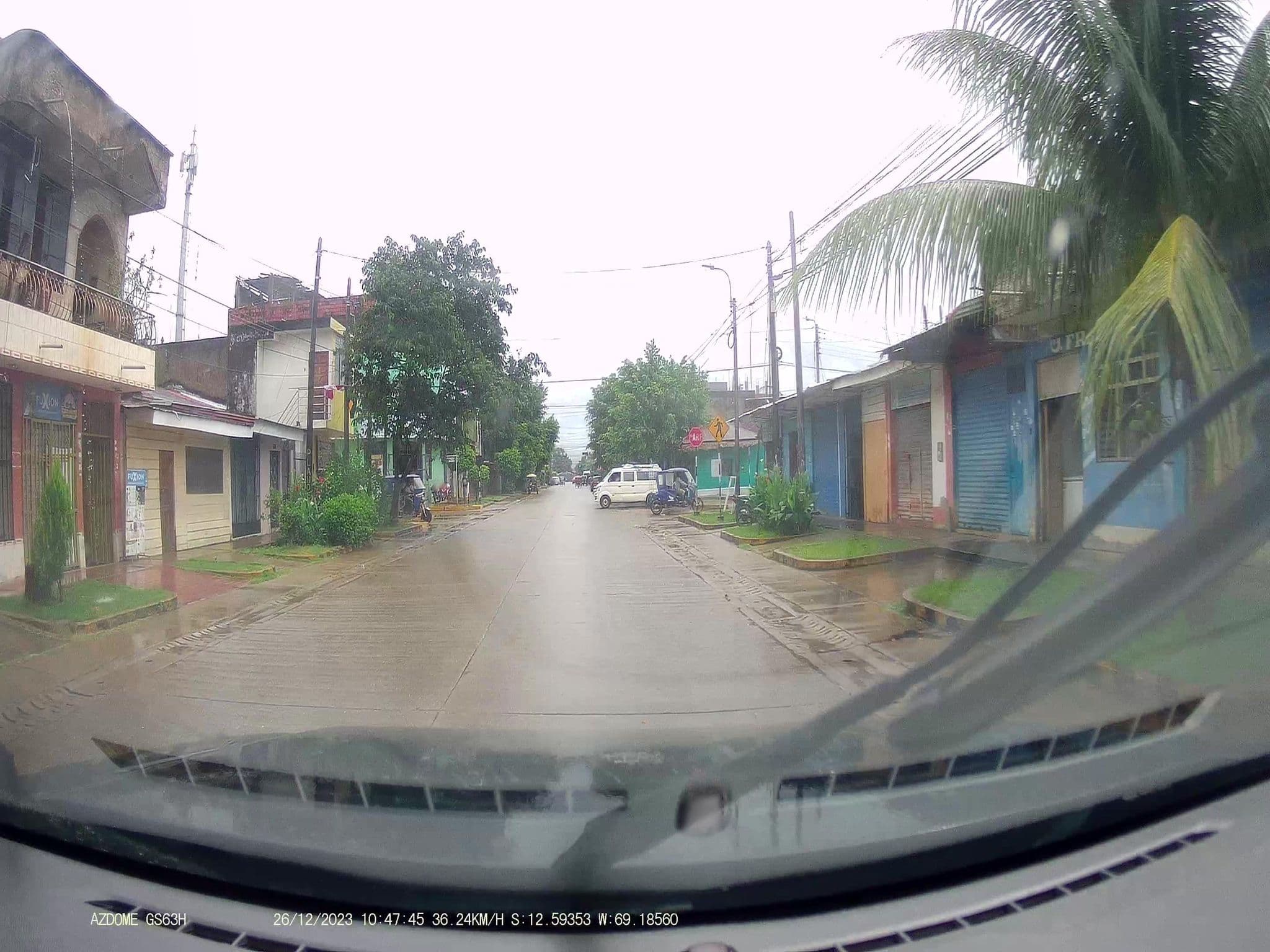Street view near Hostal Sol de Tambopata, Puerto Maldonado — © jaderbavaresco (CC BY-SA · Mapillary)