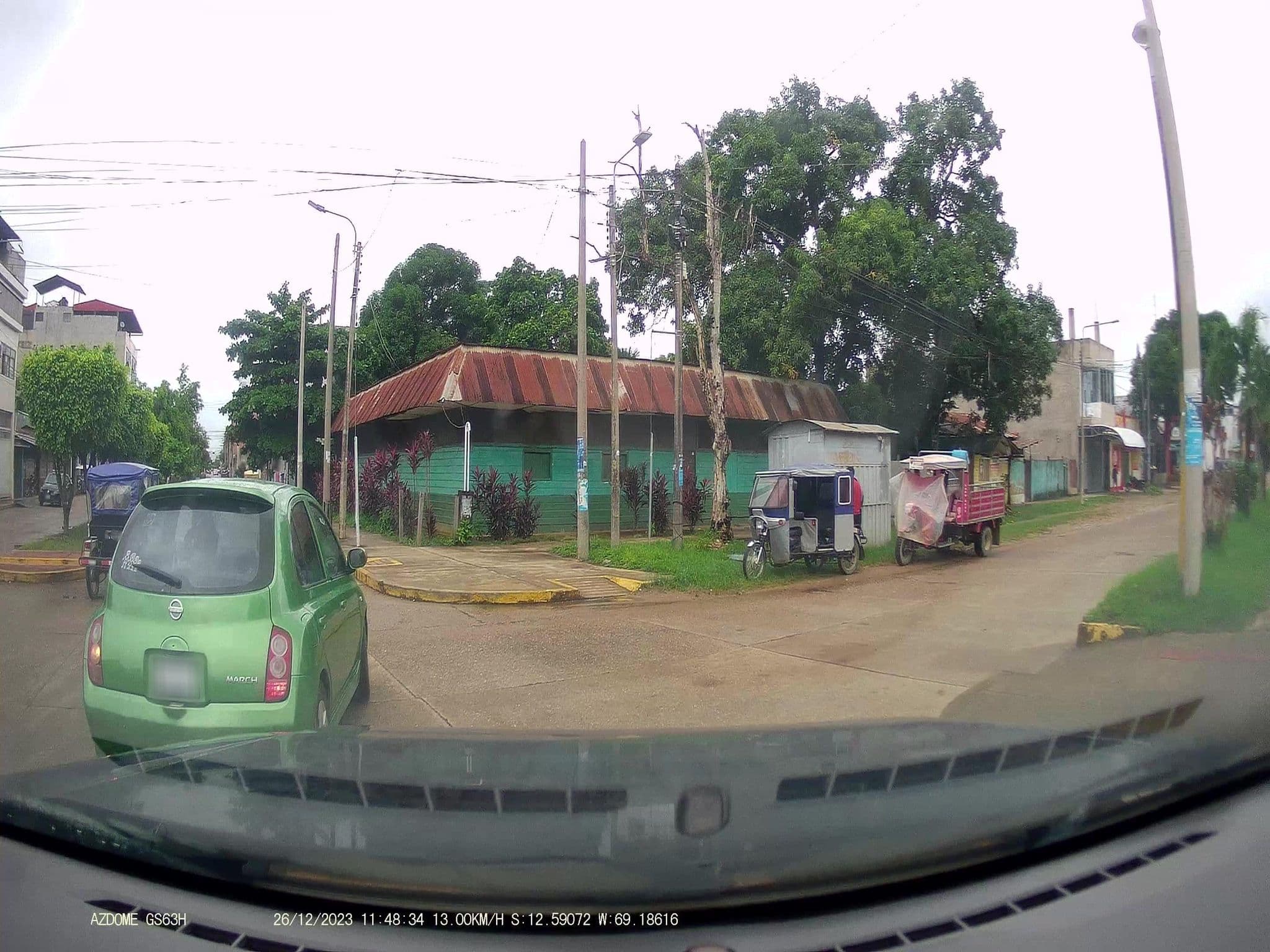 Street view near Hotel Turistico Pueblo Verde, Puerto Maldonado — © jaderbavaresco (CC BY-SA · Mapillary)