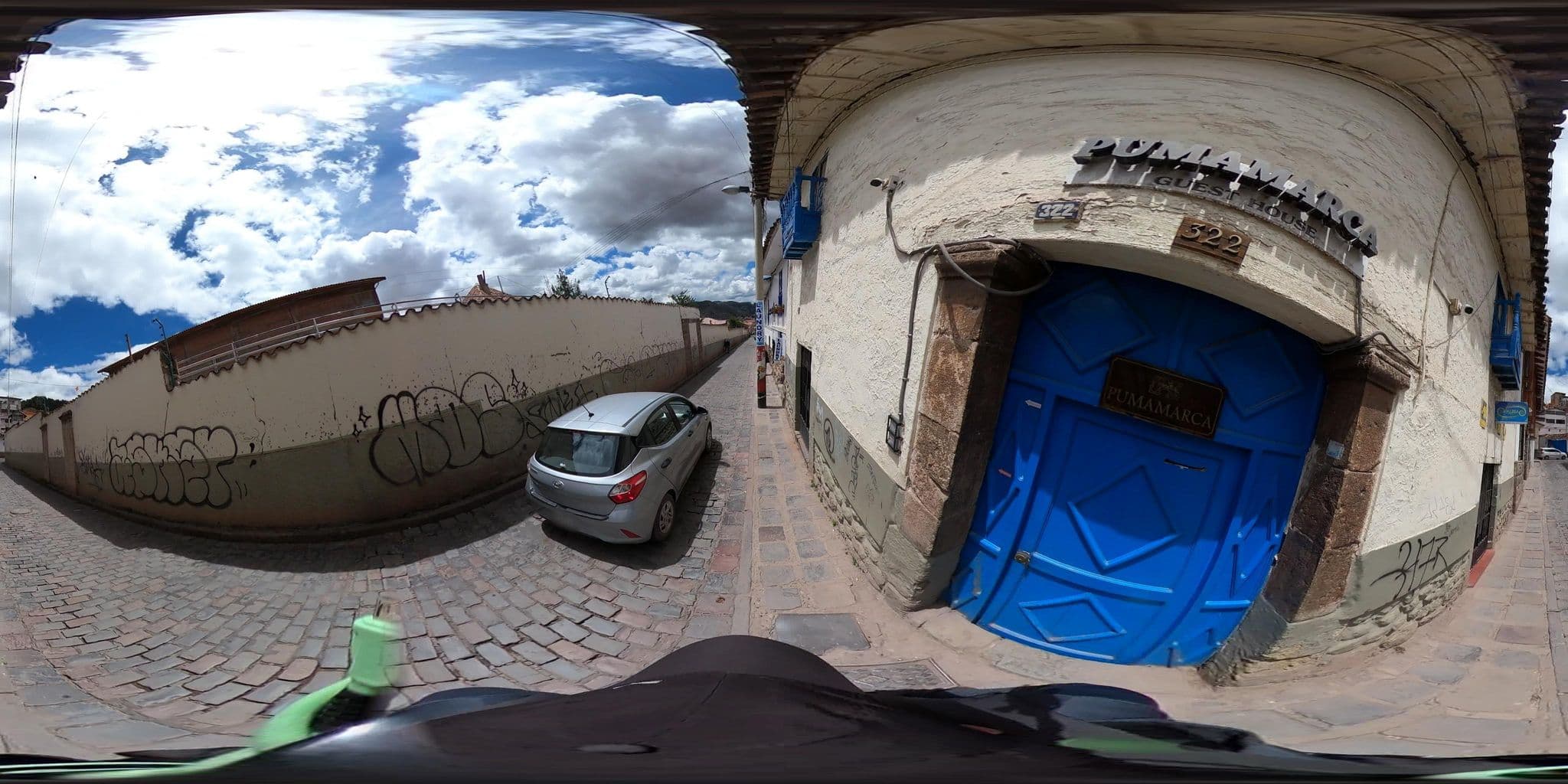 Street view near Hotel Arqueólogo, Wanchaq — © jaderbavaresco (CC BY-SA · Mapillary)