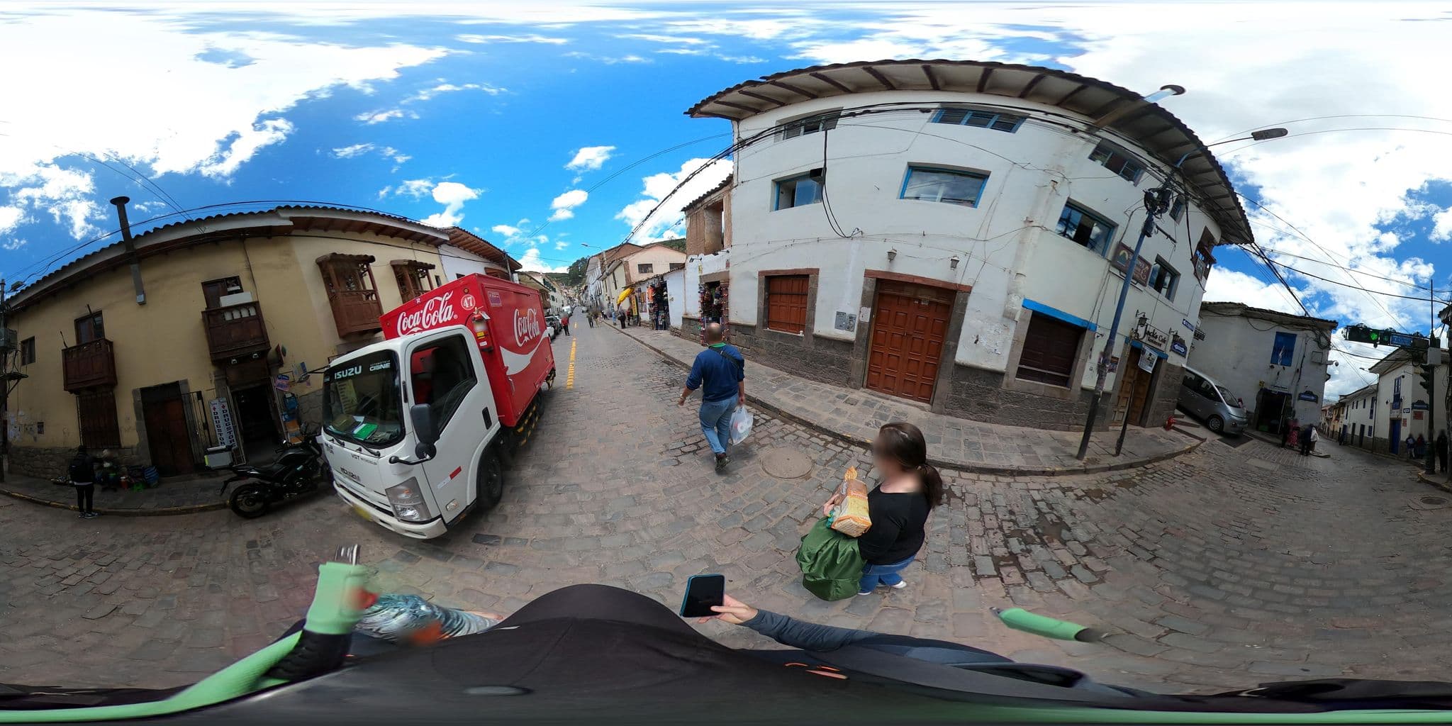 Street view near Hospedaje San Blas, Wanchaq — © jaderbavaresco (CC BY-SA · Mapillary)