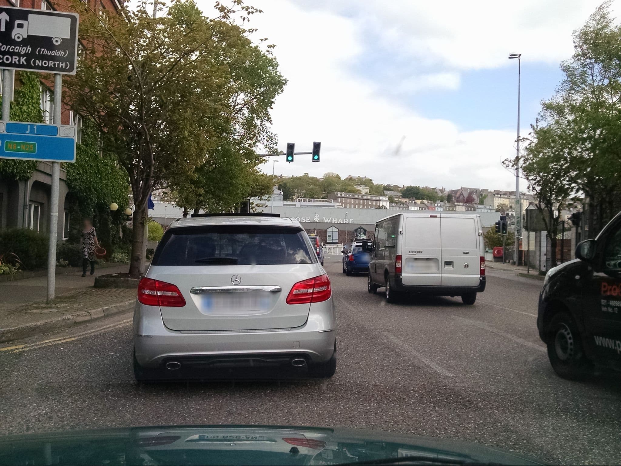 Street view near Leonardo Hotel, Cork — © stephanep (CC BY-SA · Mapillary)