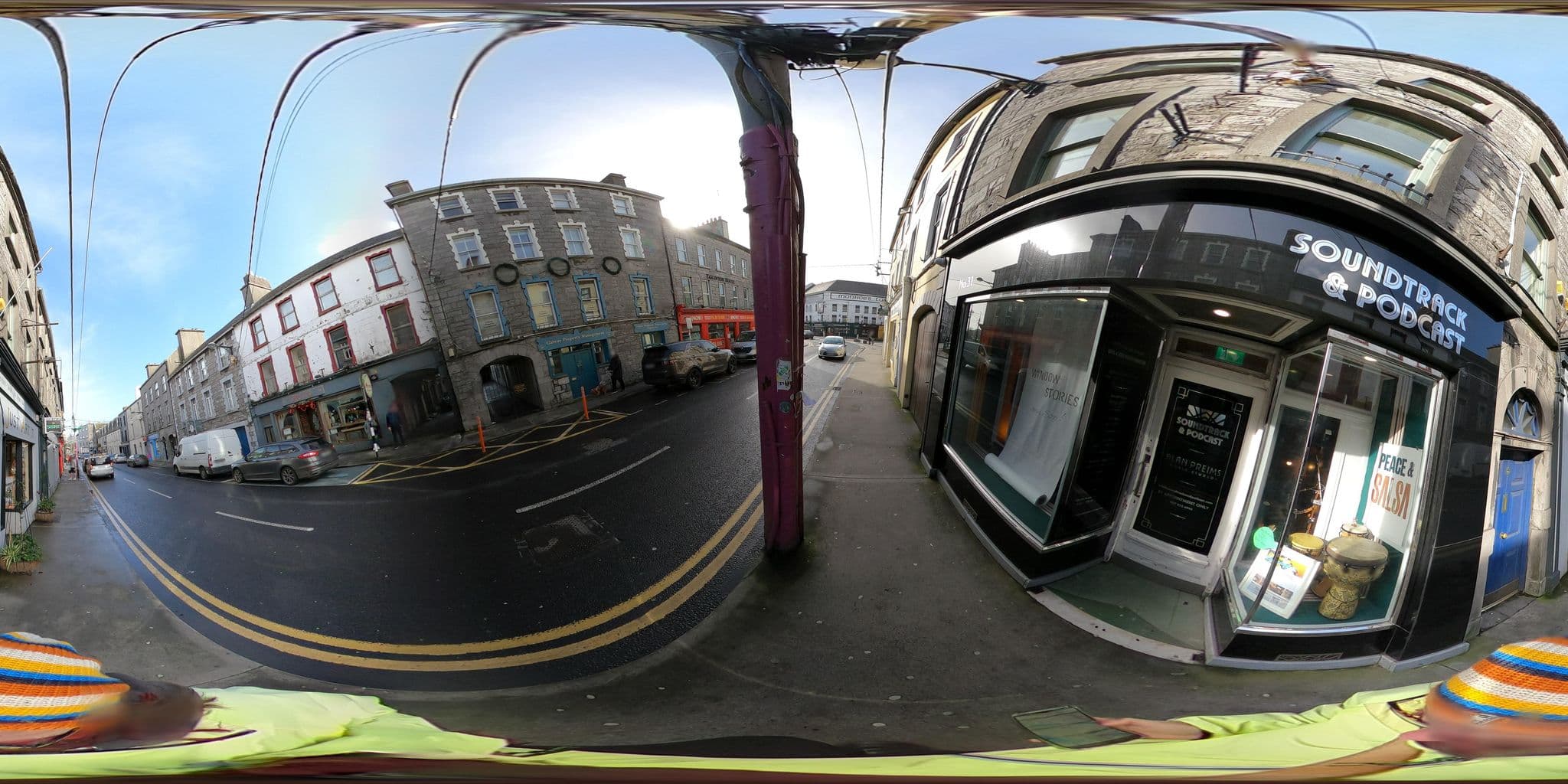 Street view near Dominick Street Apartments, Galway — © annekaro (CC BY-SA · Mapillary)