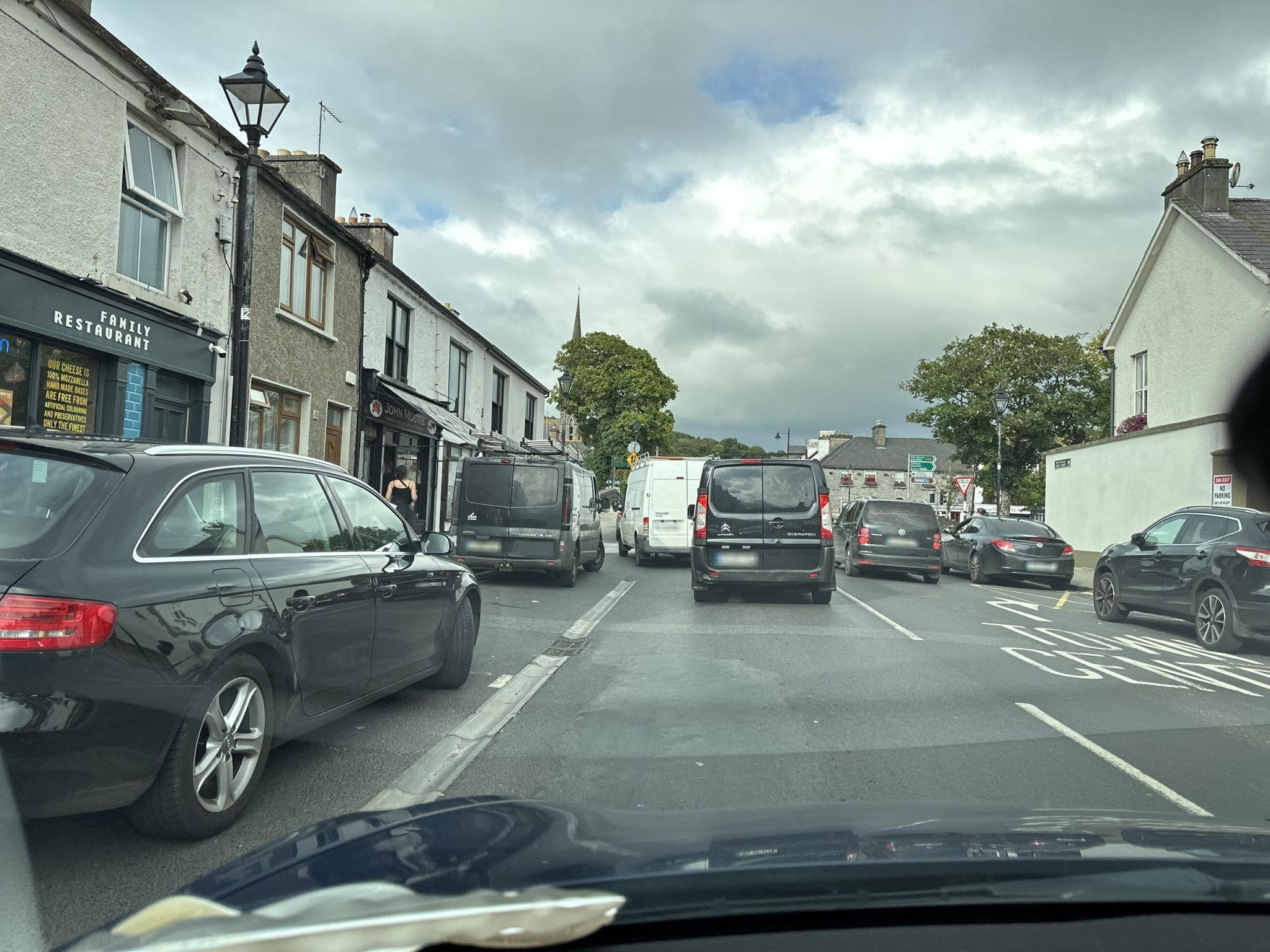Street view near Old Mill Town Centre Apartments, Westport — © mackerski (CC BY-SA · Mapillary)