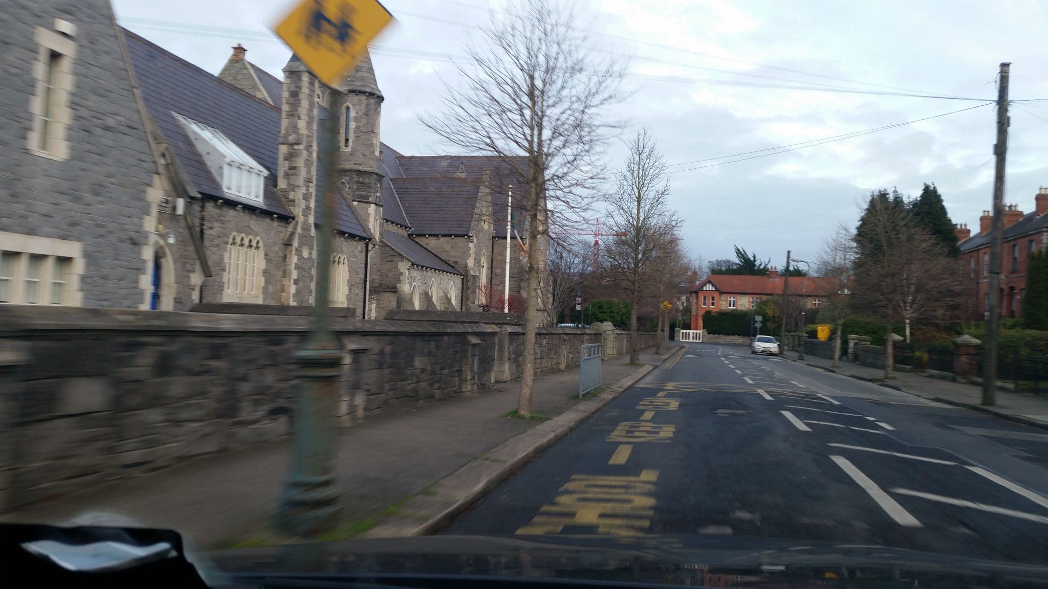 Street view near Zion Hall, Rathgar — © debigc (CC BY-SA · Mapillary)
