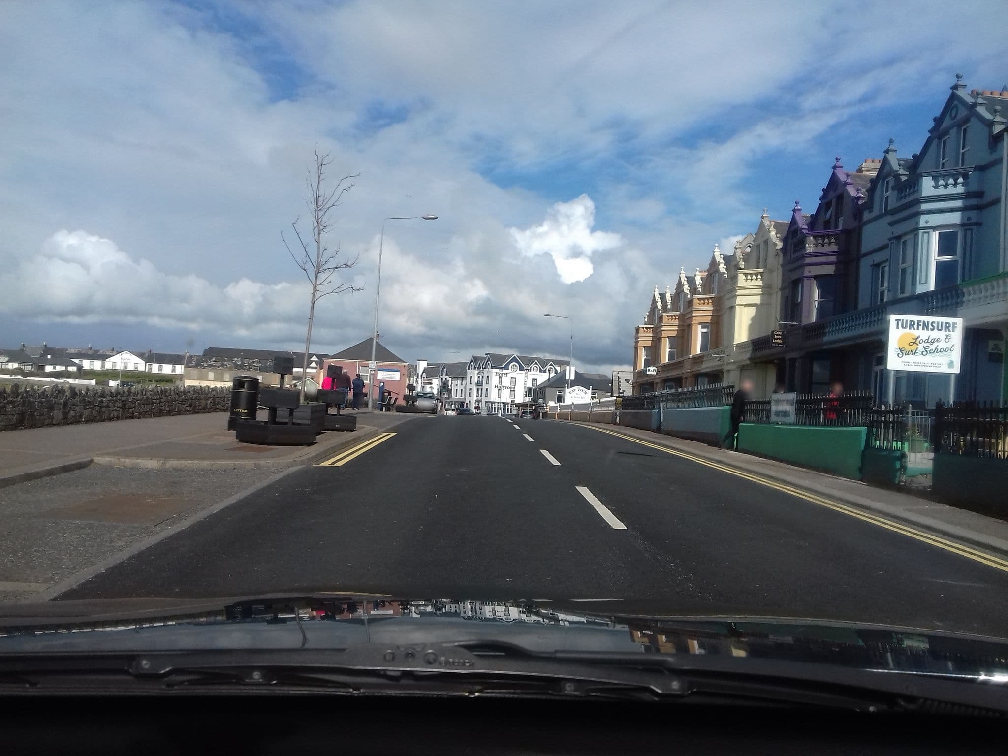 Street view near TurfnSurf Lodge & Surf School, Bundoran — © debigc (CC BY-SA · Mapillary)