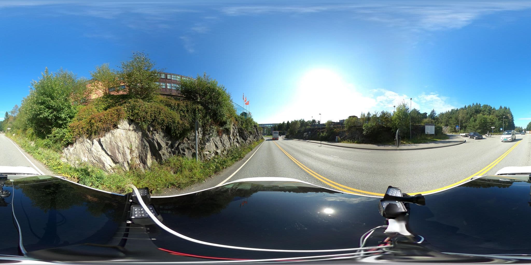 Street view near Thon Airport Hotel Kokstad, Sandsli — © catoandersen (CC BY-SA · Mapillary)