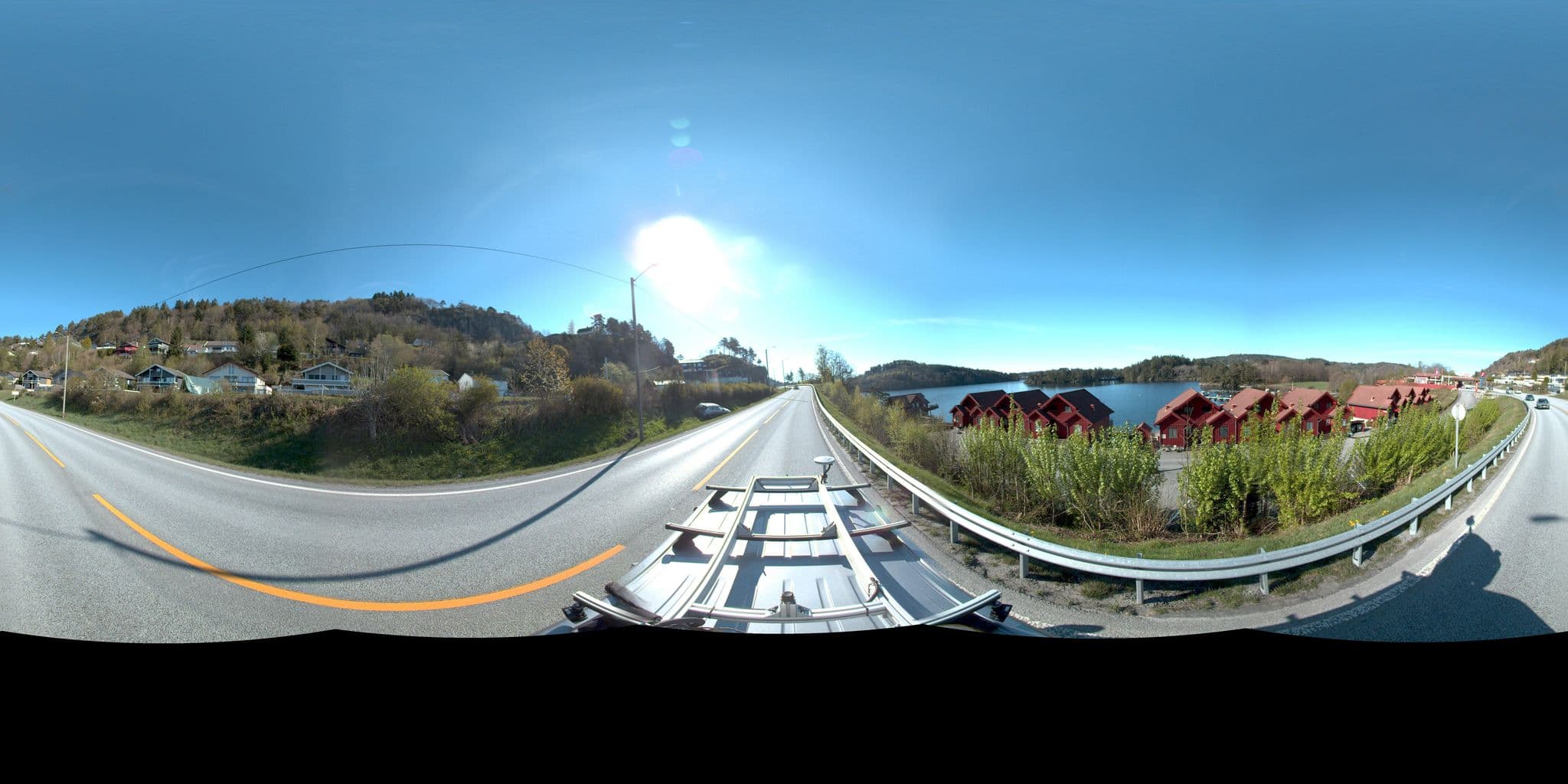 Street view near Mones Feriesenter Finn P. Nilsen, Mandal — © aslakm (CC BY-SA · Mapillary)