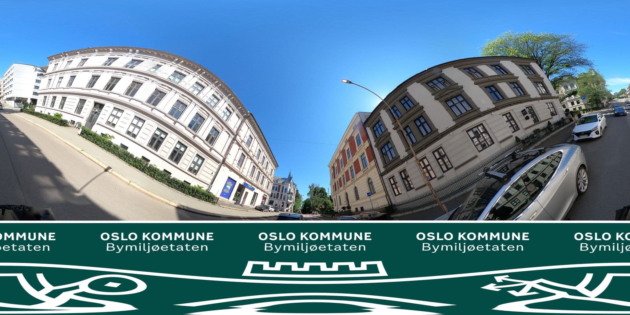 Street view near Saga Hotel, Oslo — © BYM_OlaJuulHolm (CC BY-SA · Mapillary)