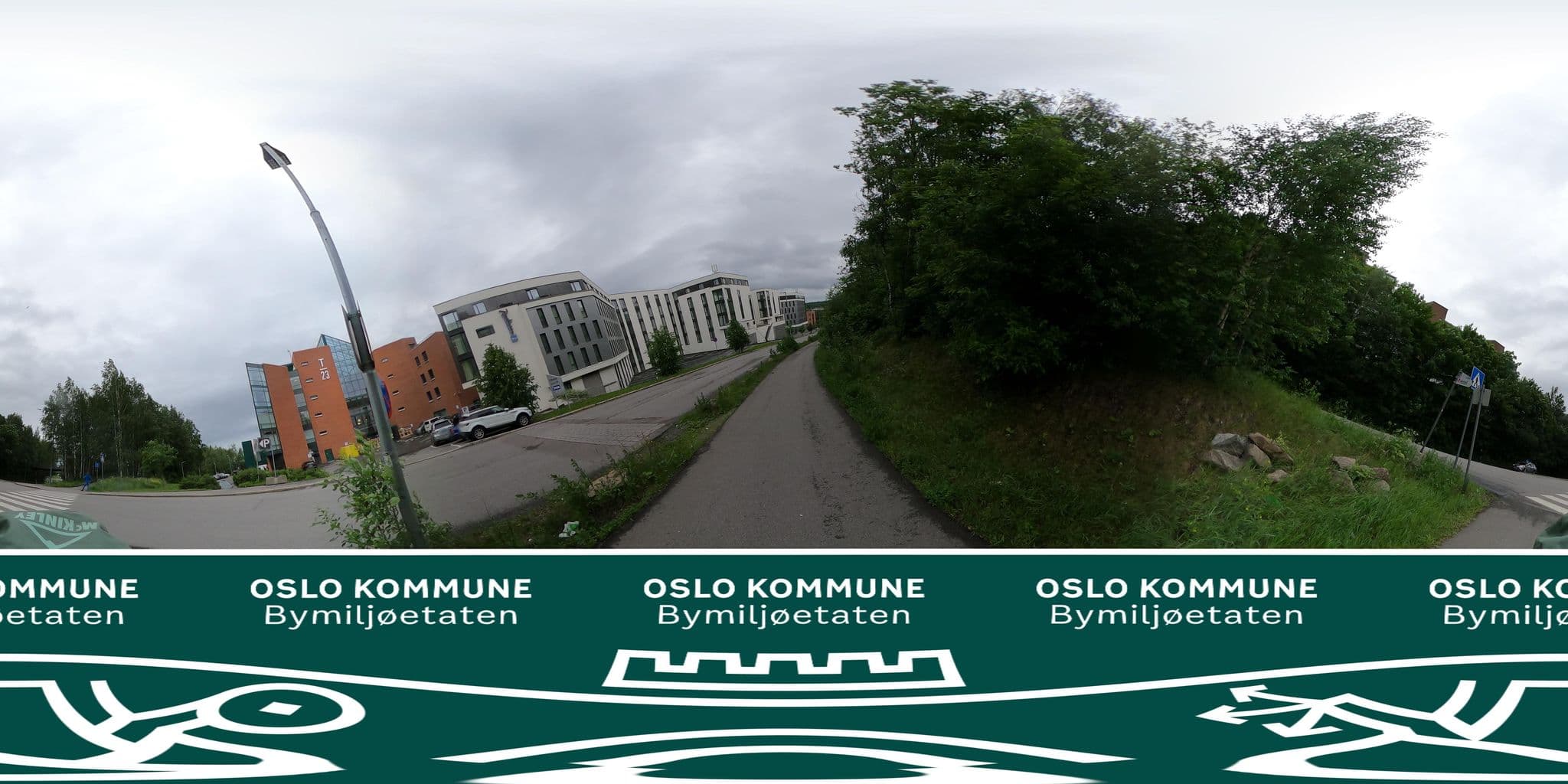 Street view near Park Inn by Radisson Hotel & Conference Centre Oslo Alna, Frydenberg — © BYM_OlaJuulHolm (CC BY-SA · Mapillary)