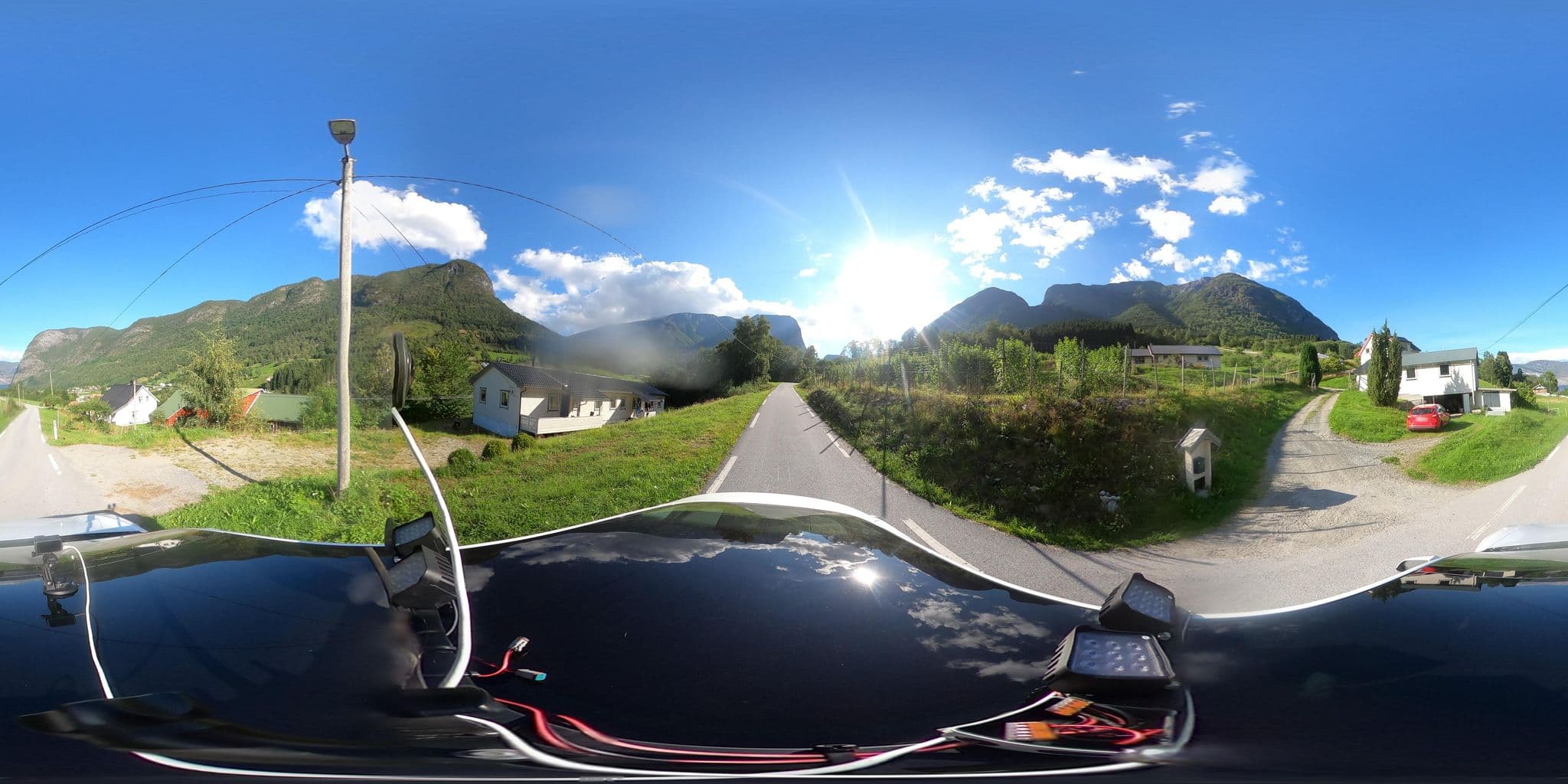 Street view near Oyboen Hostel, Hermansverk — © catoandersen (CC BY-SA · Mapillary)