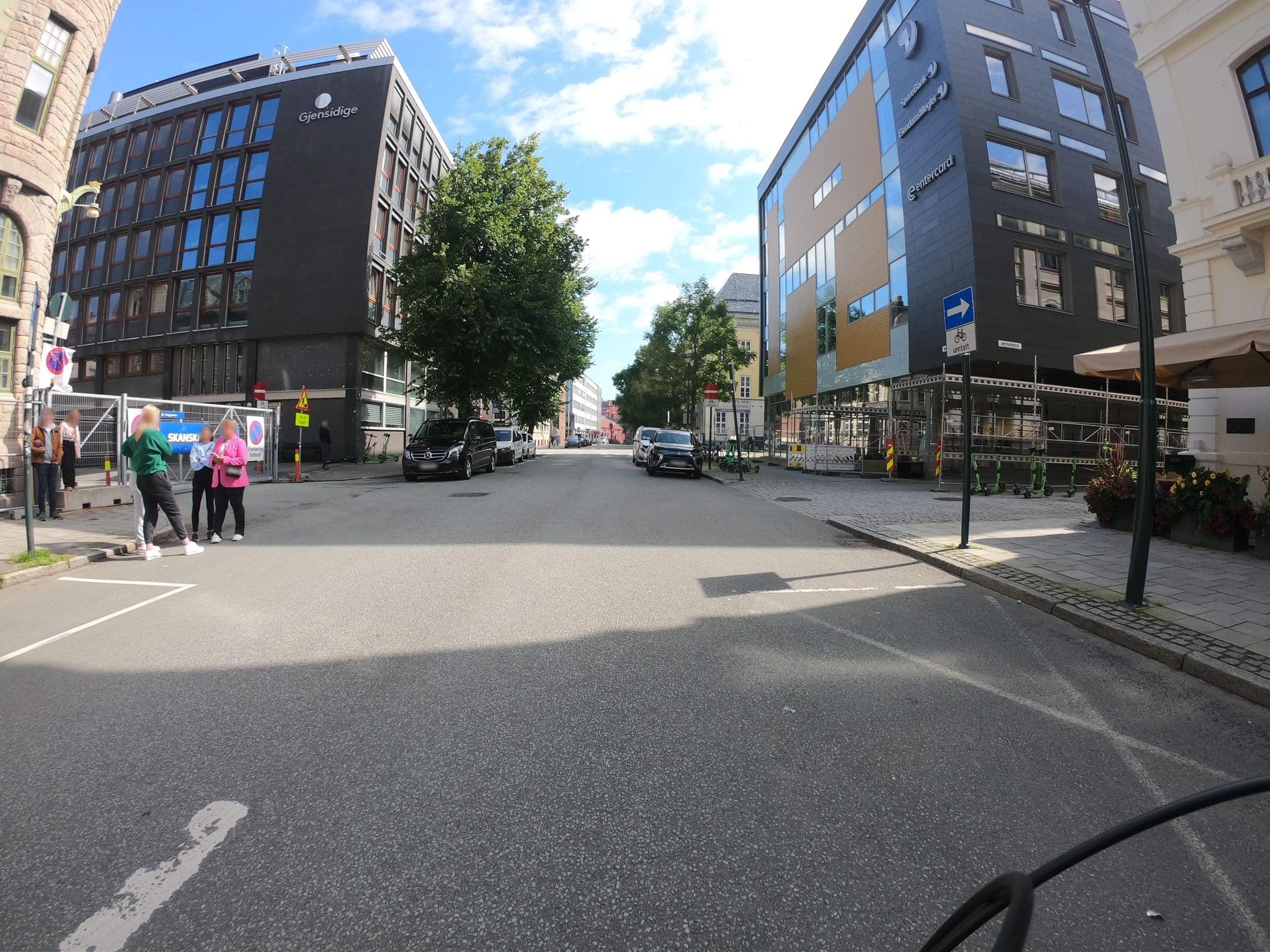 Street view near Britannia Hotel, Trondheim — © pbb (CC BY-SA · Mapillary)