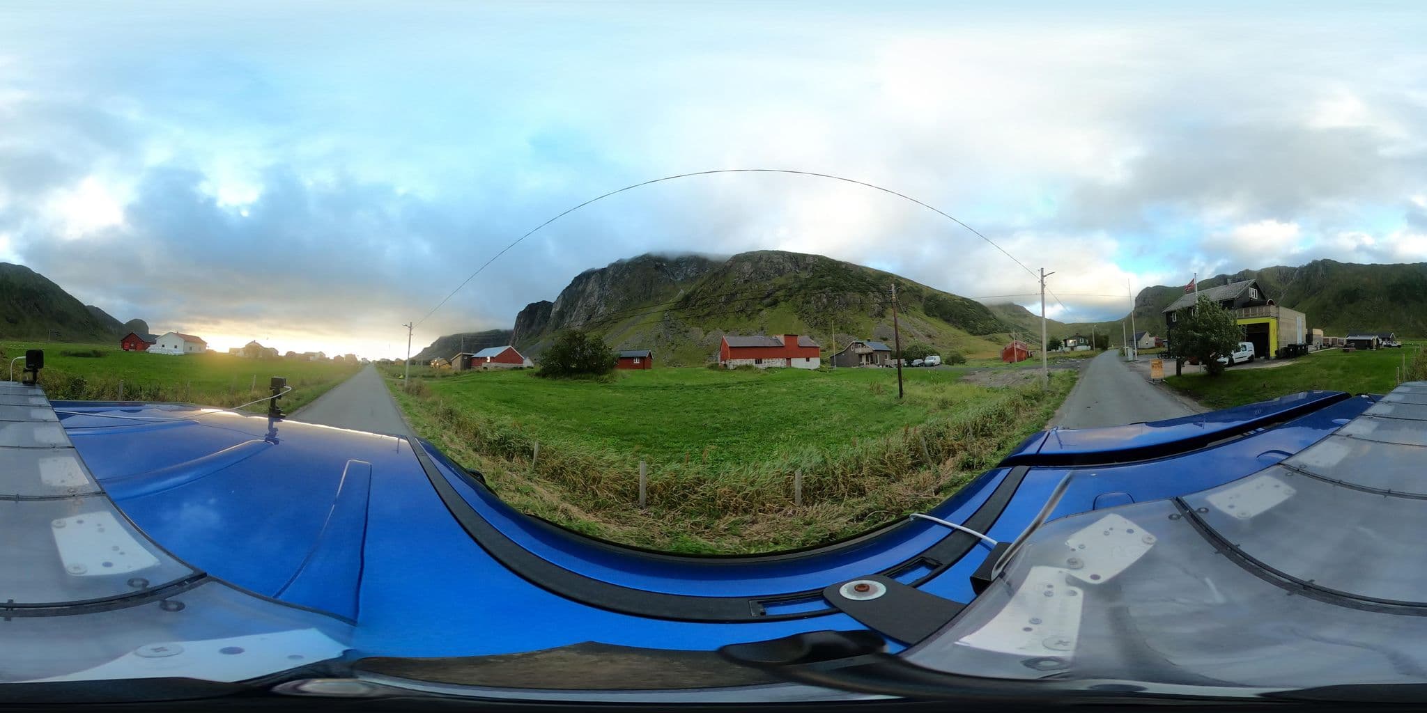 Street view near Arctic Surf Camp, Evjen — © catoandersen (CC BY-SA · Mapillary)