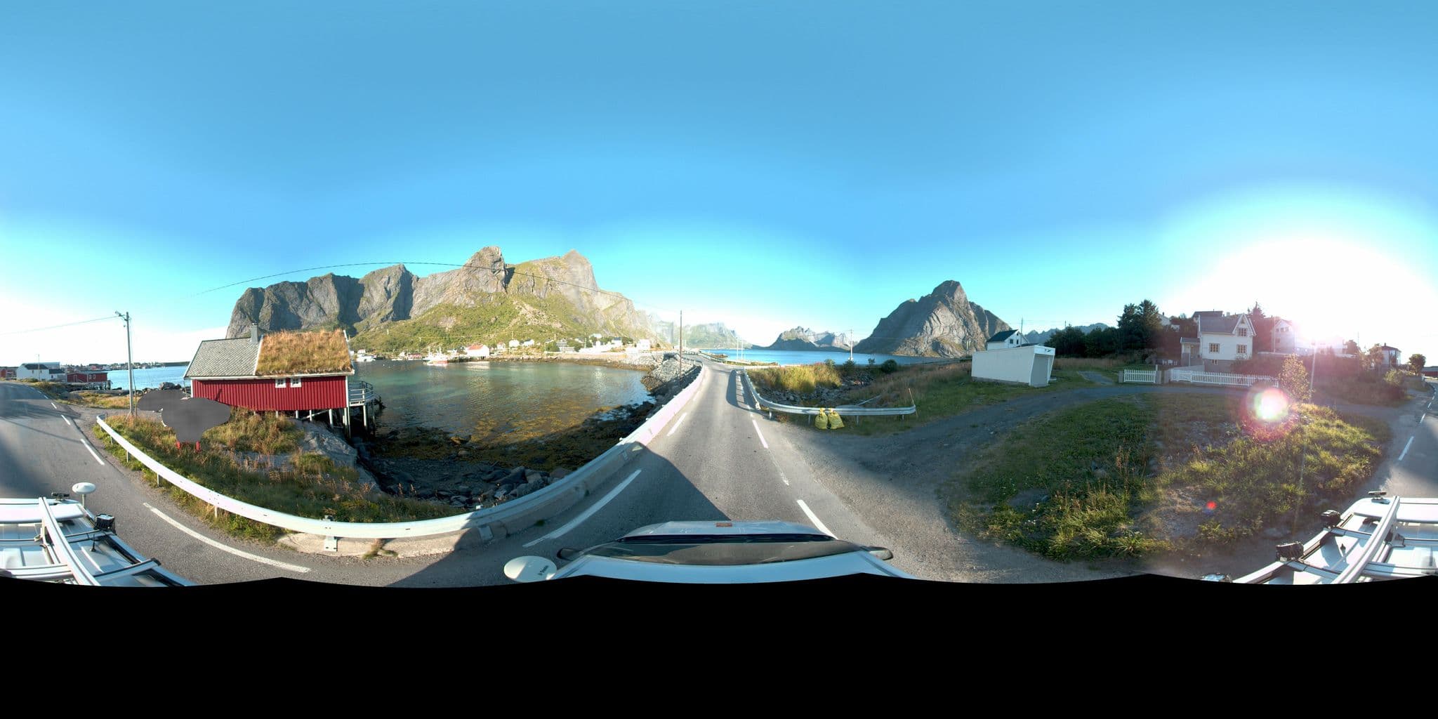 Street view near Valen Cabins in Reine, Gravdal — © VegvesenITS (CC BY-SA · Mapillary)