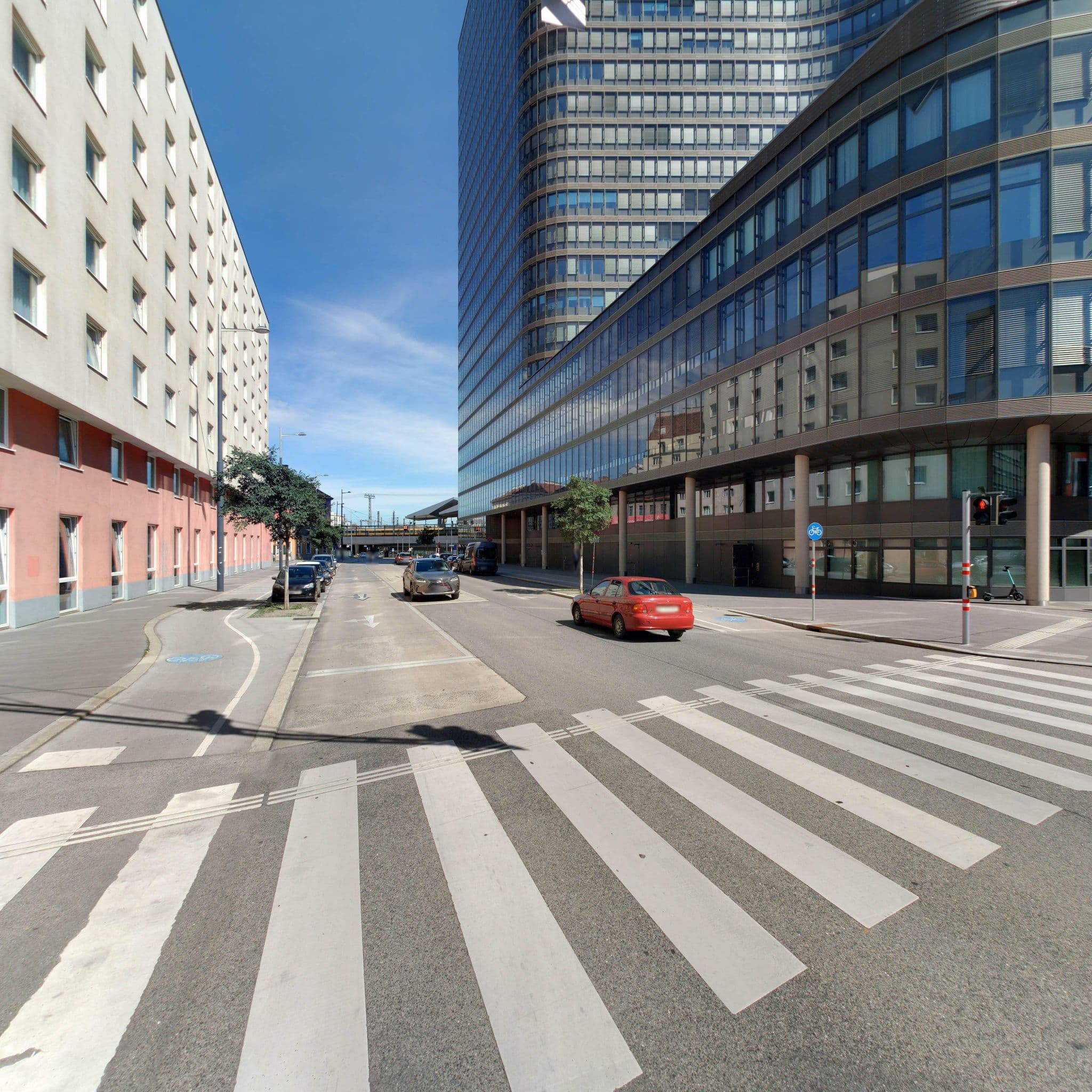 Street view near Premier Inn Wien City Hauptbahnhof, Margareten — © eliasgander (CC BY-SA · Mapillary)