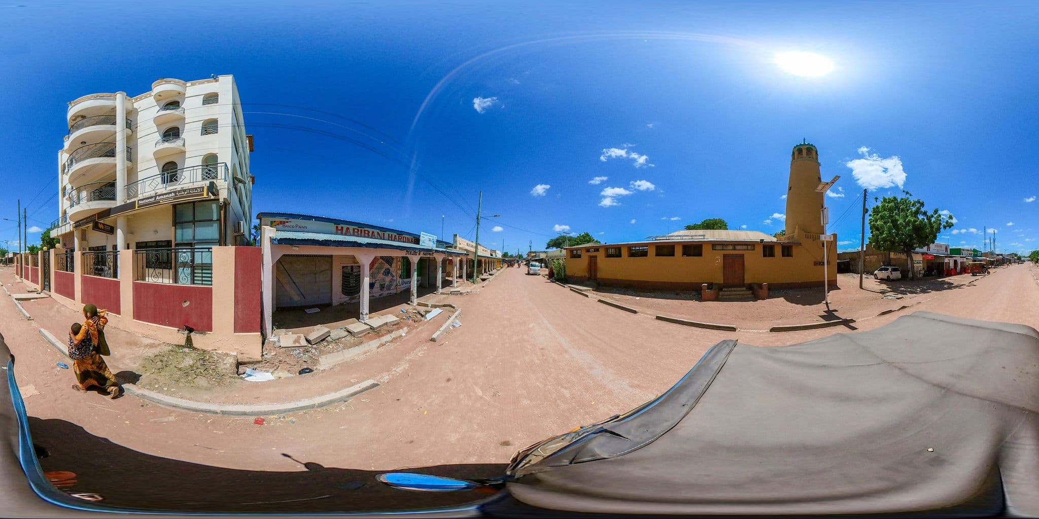 Street view near Al Bustan Hotel, Wajir — © quantiscale (CC BY-SA · Mapillary)