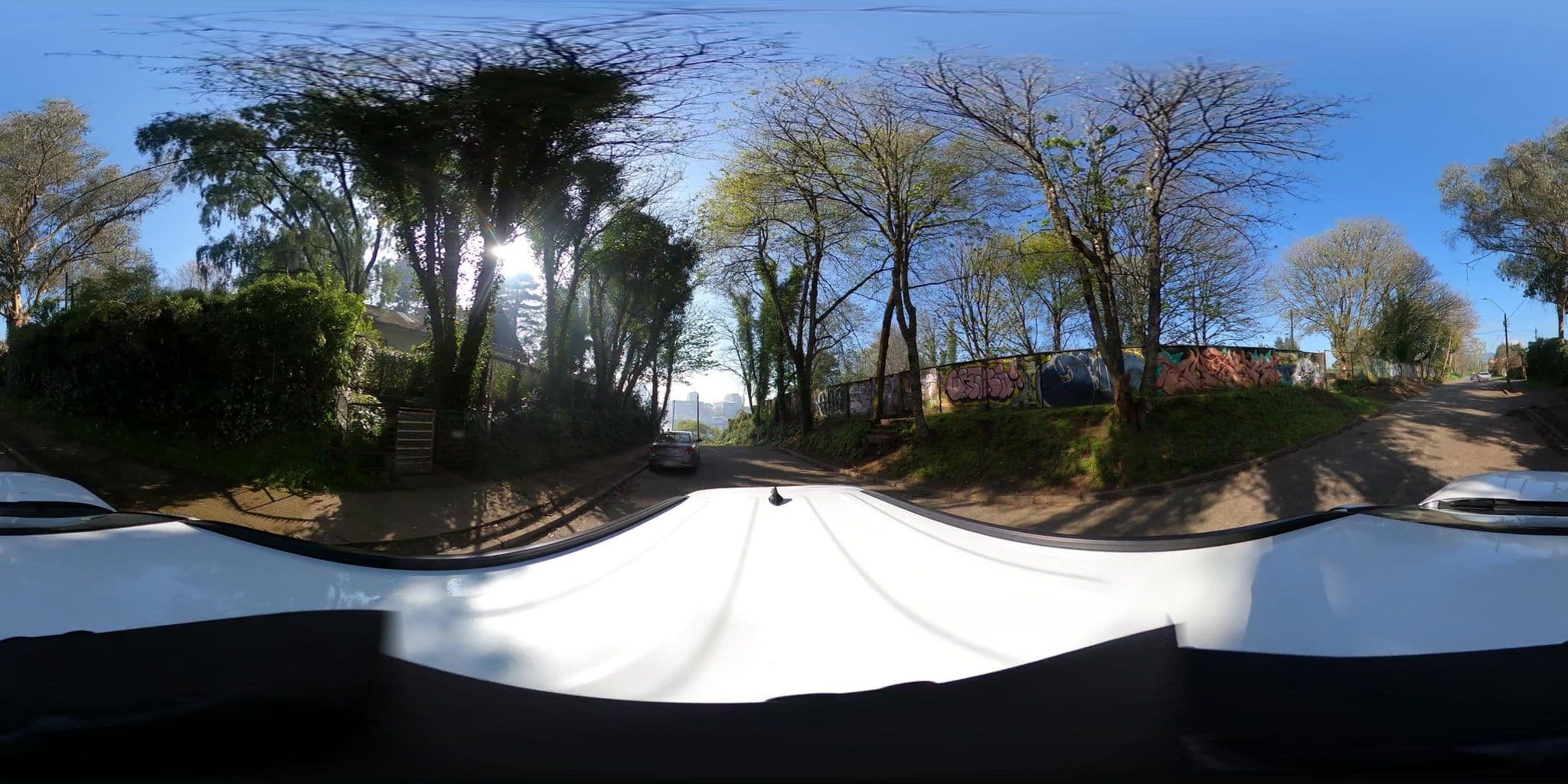 Street view near Hostal Los Castaños, Valdivia — © Transporte_DSS (CC BY-SA · Mapillary)
