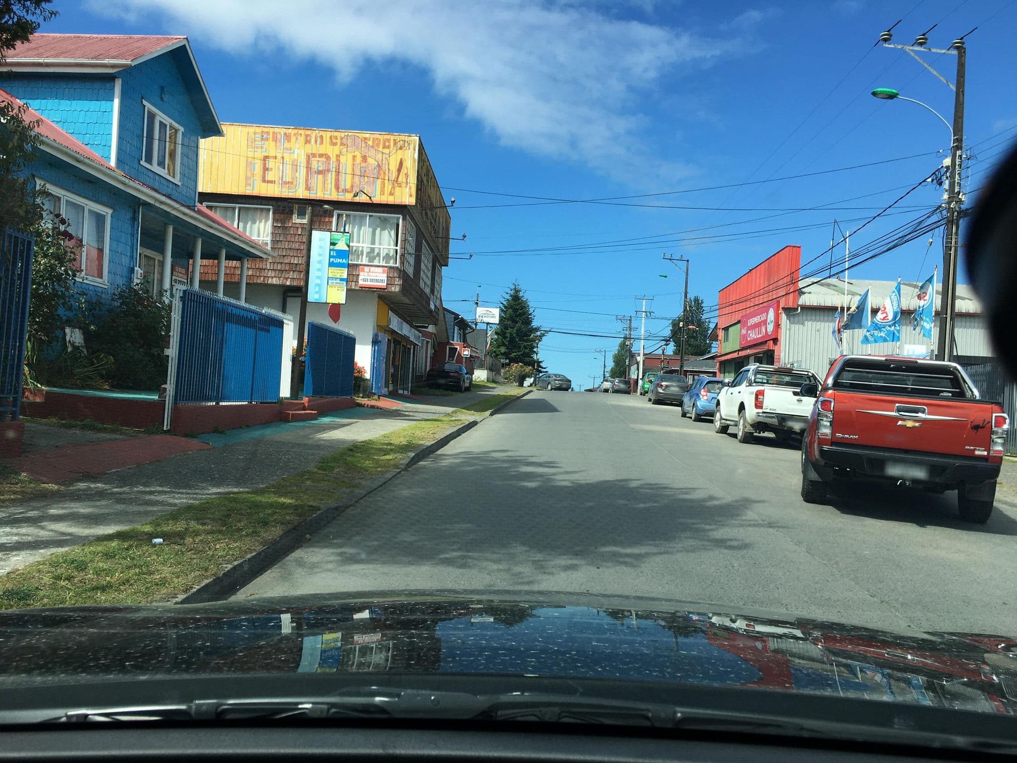Street view near Hosteria El Puma, Quellón — © ariellopez (CC BY-SA · Mapillary)