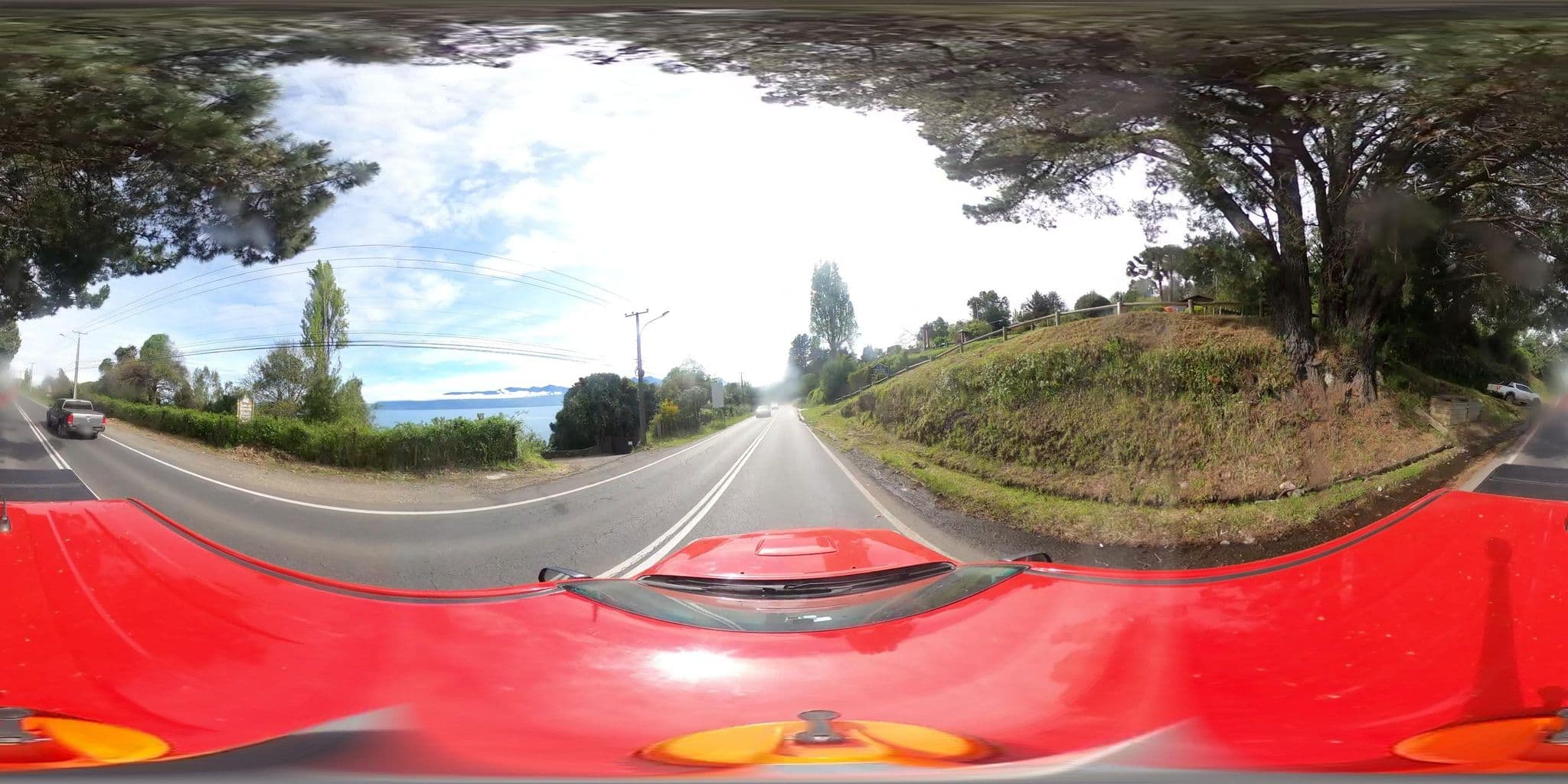 Street view near Cabañas Los Pinos, Pucón — © SolutivaSistemas (CC BY-SA · Mapillary)