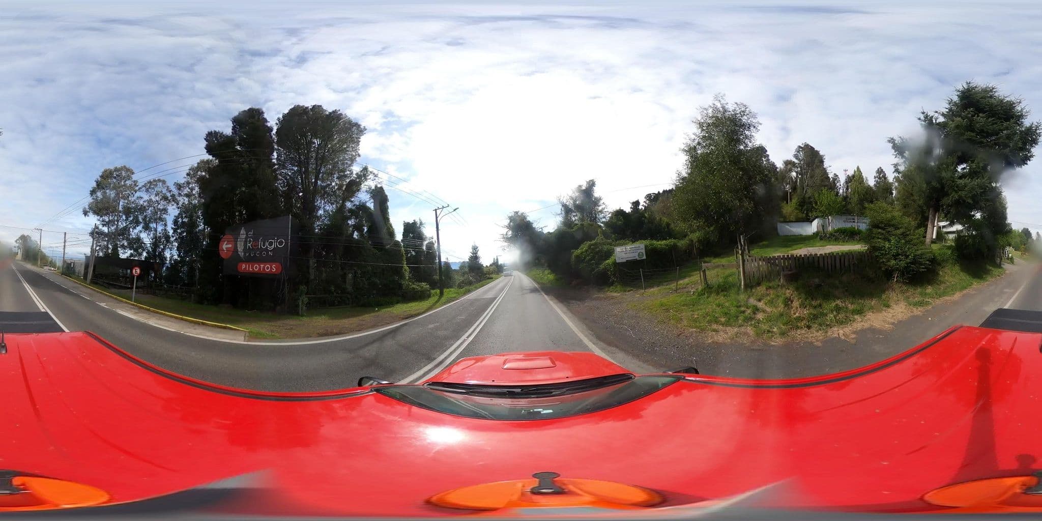 Street view near Cabañas Saint John, Pucón — © SolutivaSistemas (CC BY-SA · Mapillary)