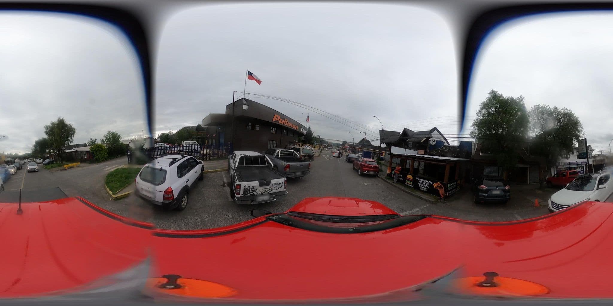 Street view near Hostal Montahue, Villarrica — © SolutivaSistemas (CC BY-SA · Mapillary)