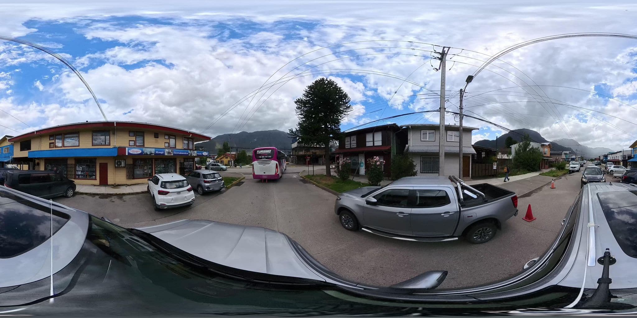 Street view near Hostal Aysen, Puerto Aysén — © Antoniam (CC BY-SA · Mapillary)