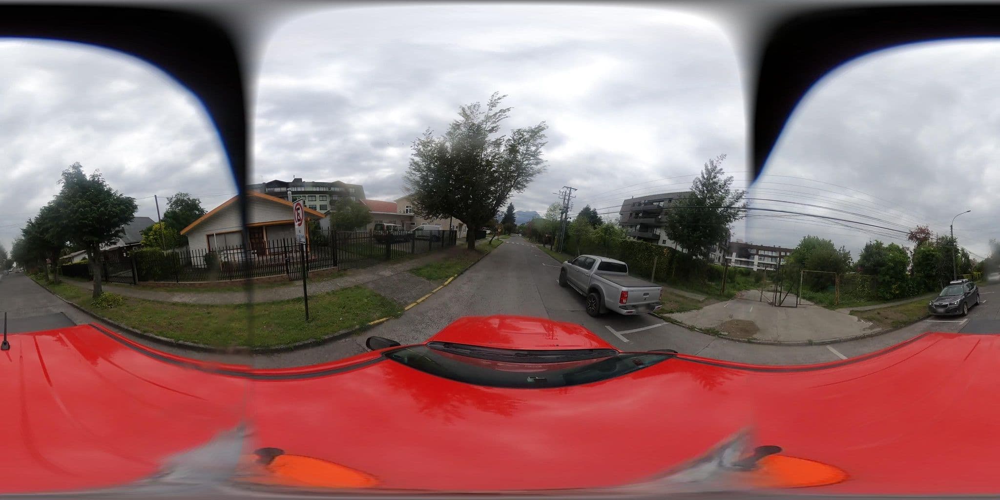 Street view near Pikerin Hostel, Pucón — © SolutivaSistemas (CC BY-SA · Mapillary)